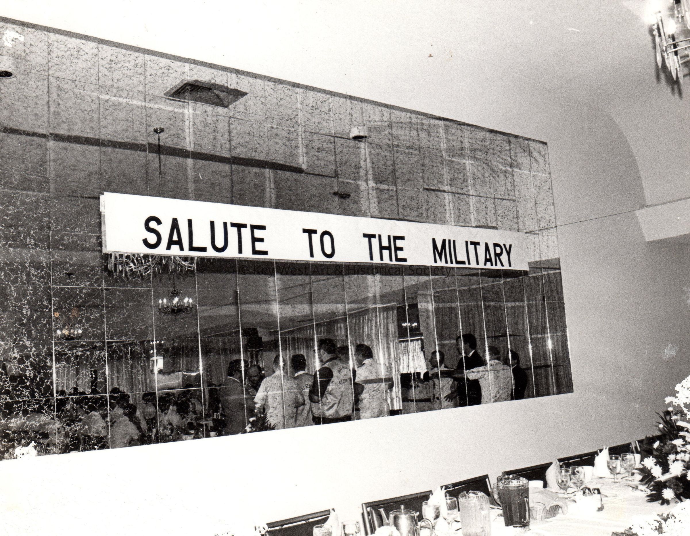 A sign reading 