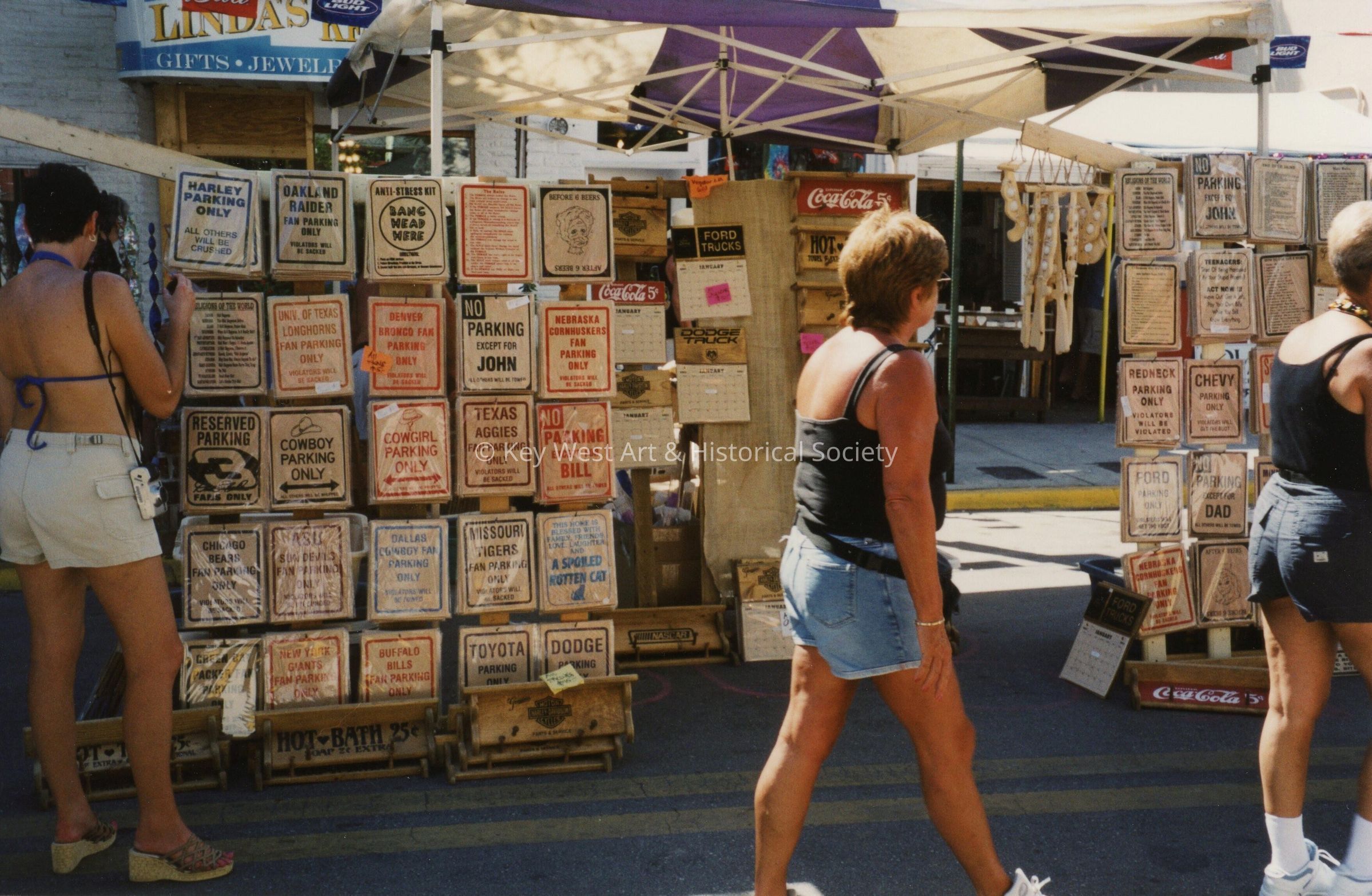 A vendor at the FF street fair.