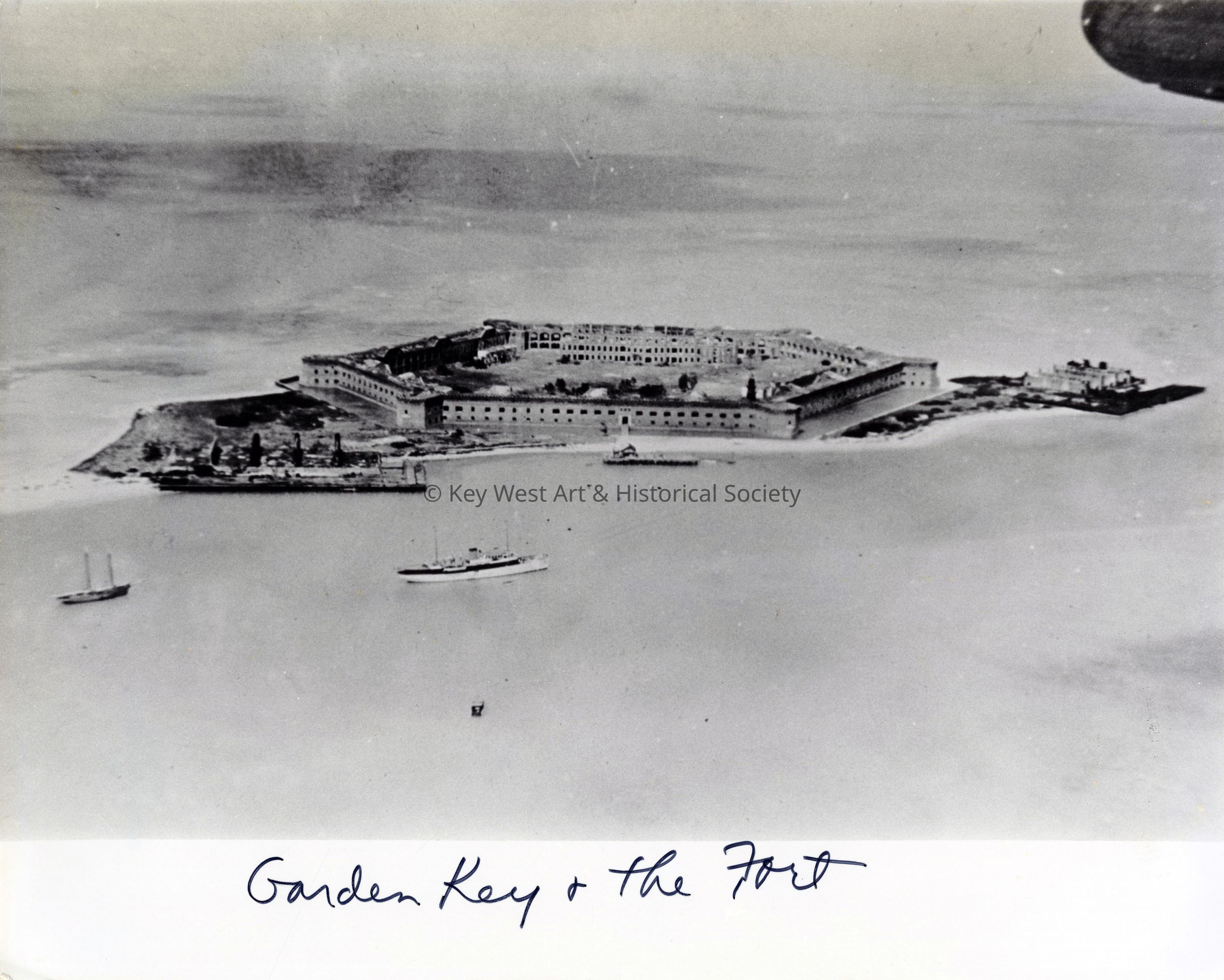 Aerial of Fort Jefferson; © Key West Art & Historical Society