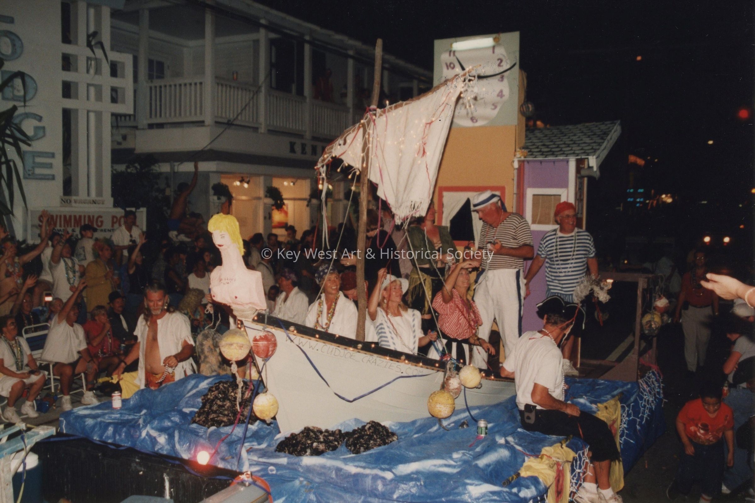 A float in the parade.