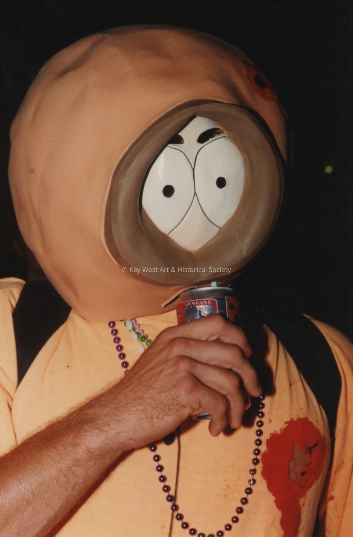 An unknown man dressed up.