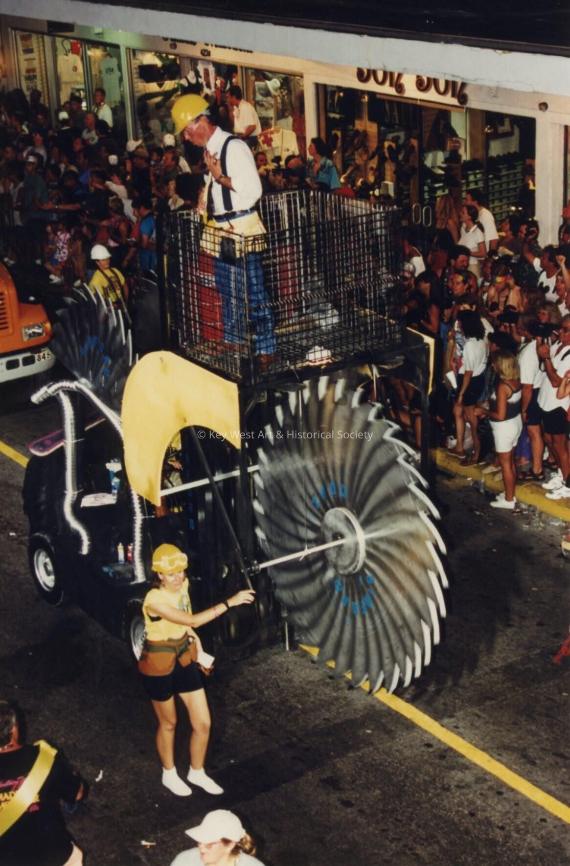 A float in the parade.