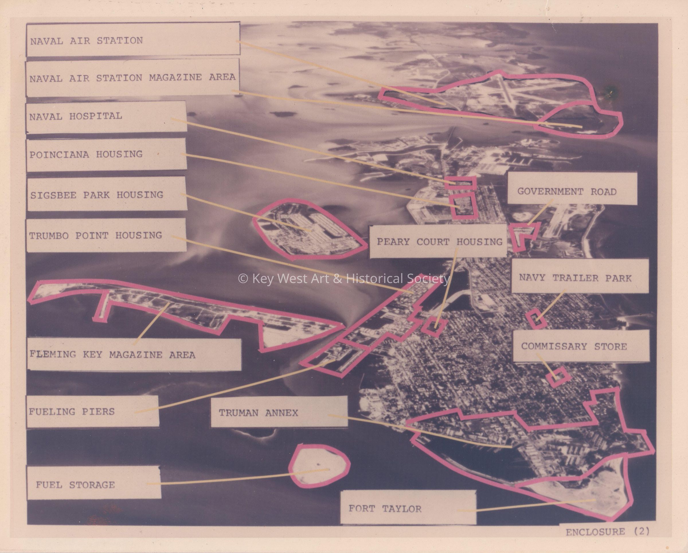 Aerial View of Naval Station Key West; © Key West Art & Historical Society