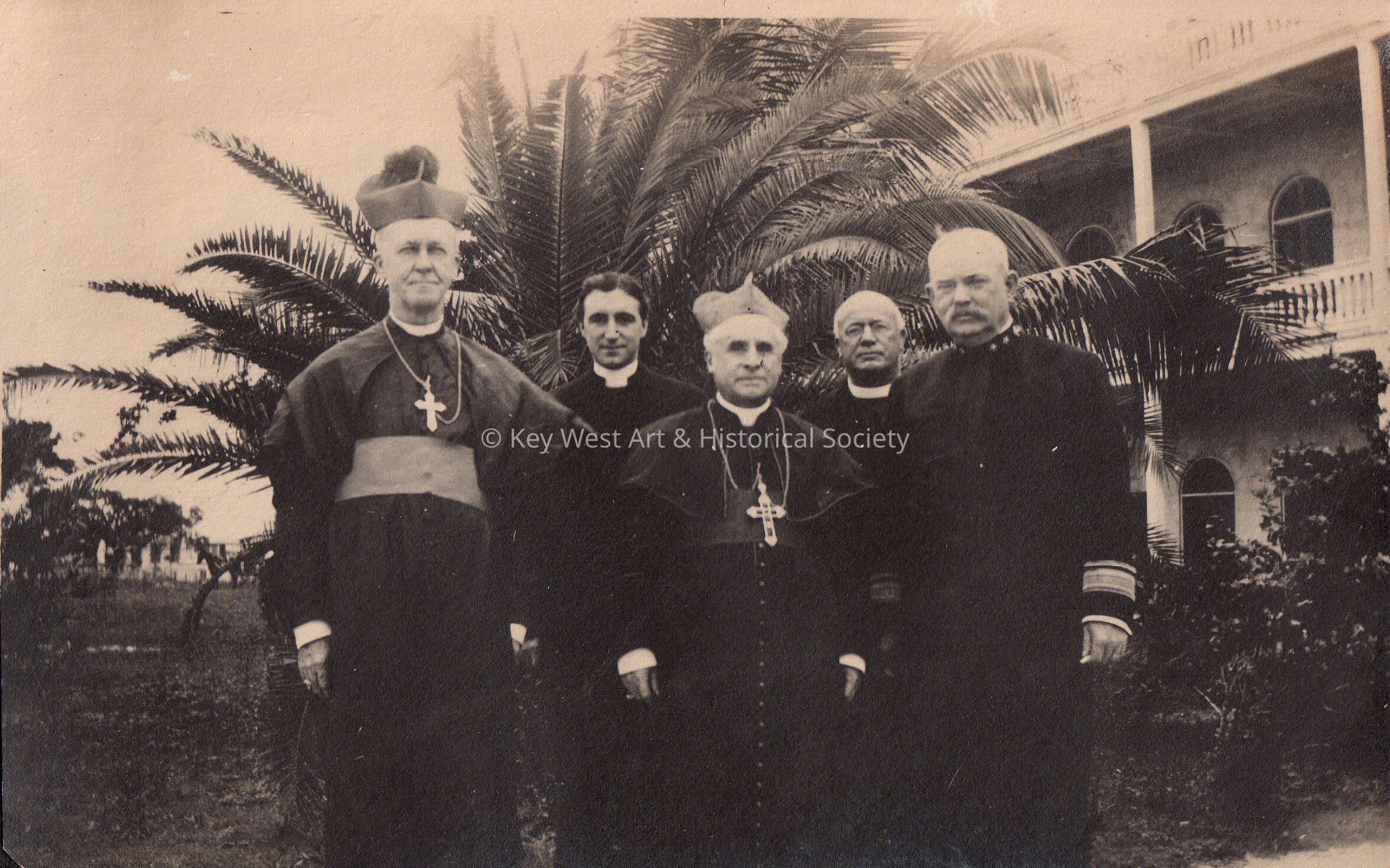 An U.S. Navy Admiral and Four Priests; © Key West Art & Historical Society