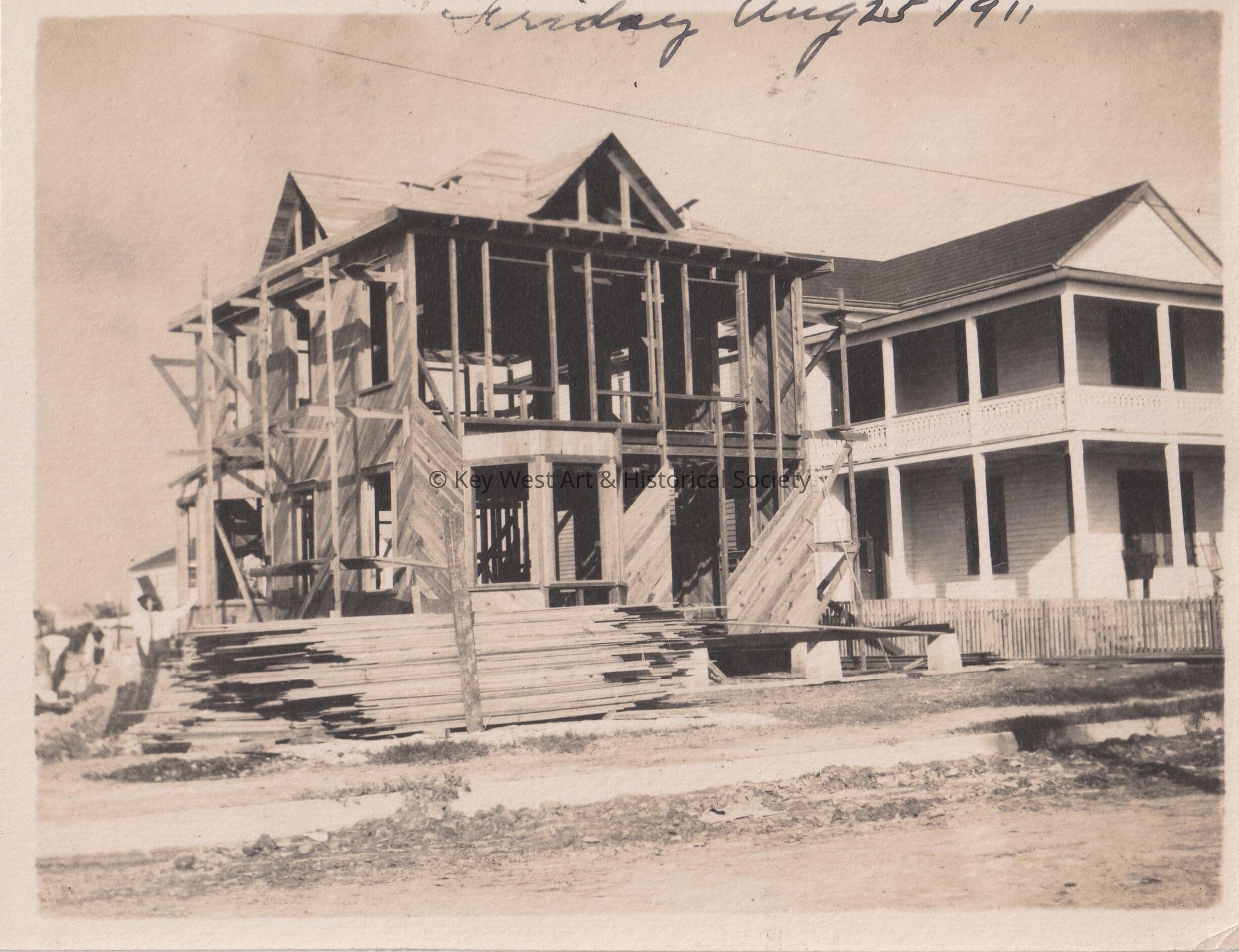 House Under Construction; © Key West Art & Historical Society