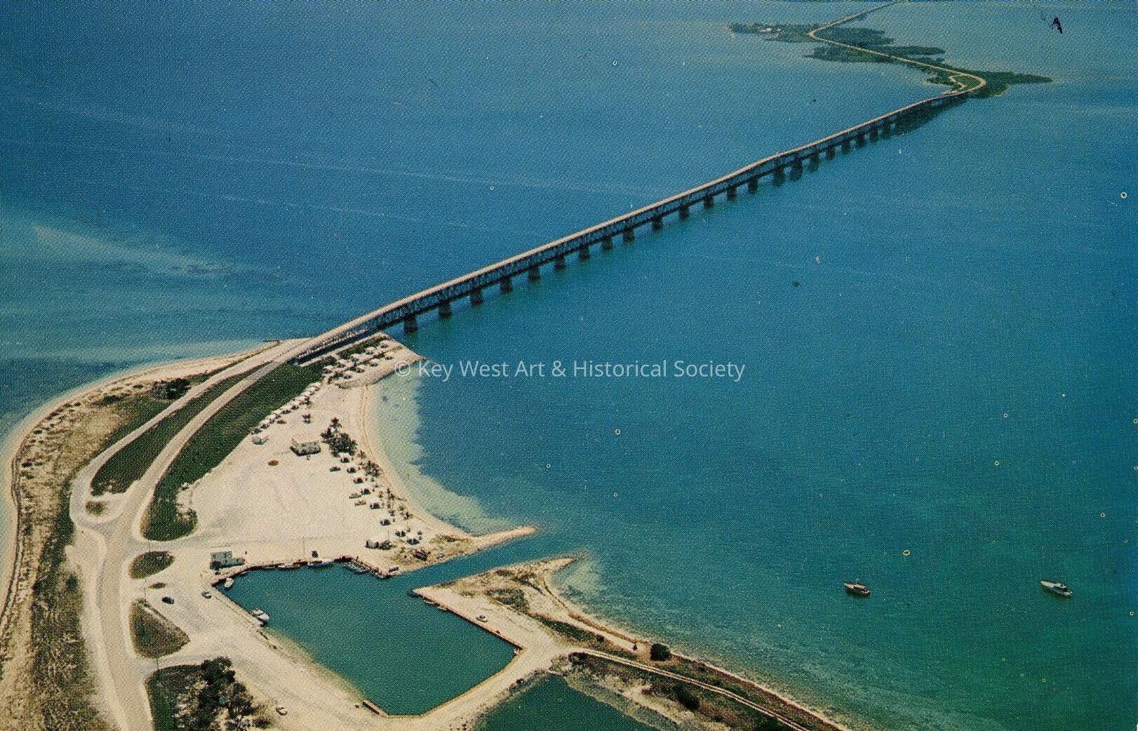 Aerial View of Bahia Honda Bridge; © Key West Art & Historical Society