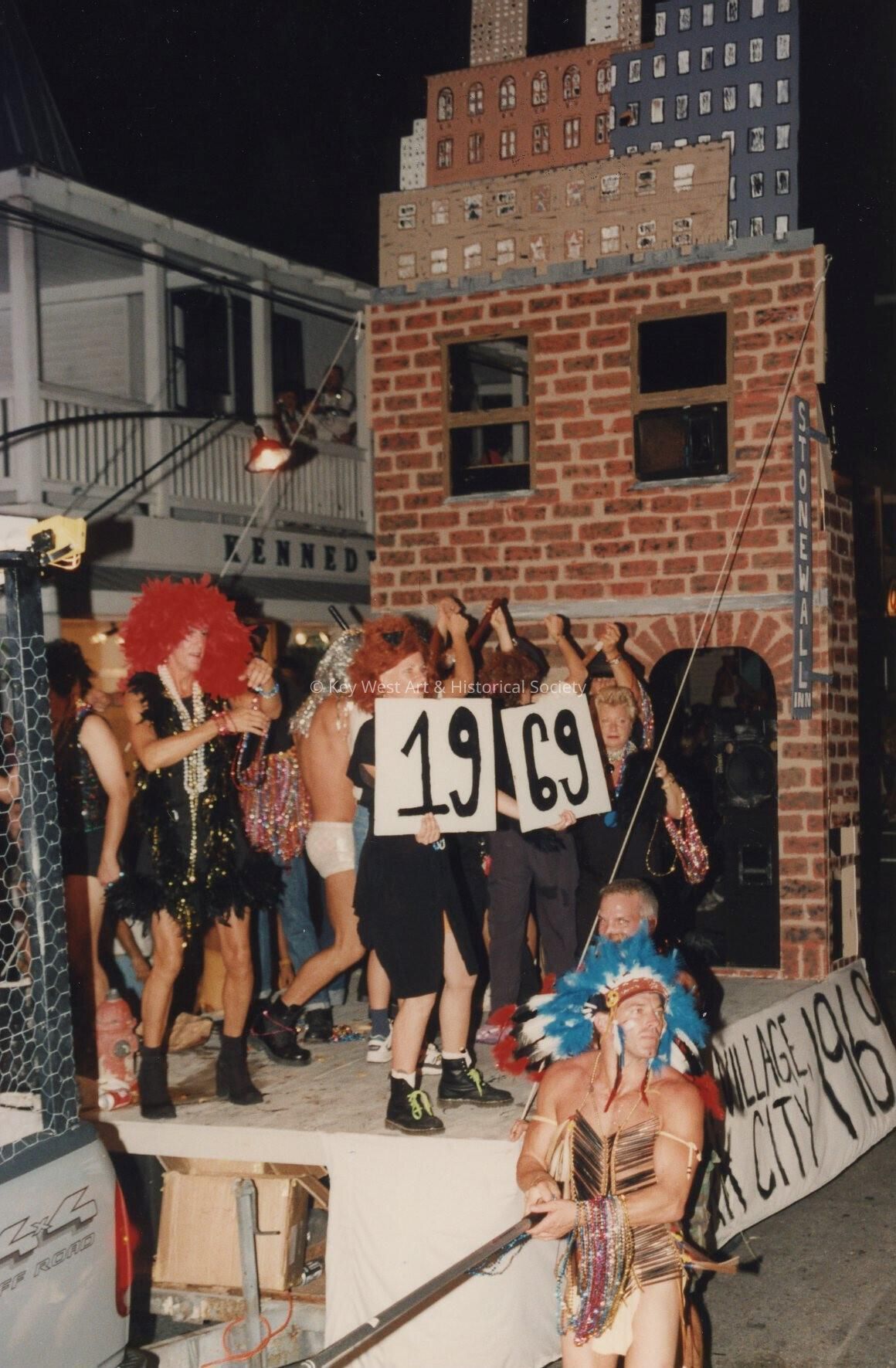 A float in the parade.
