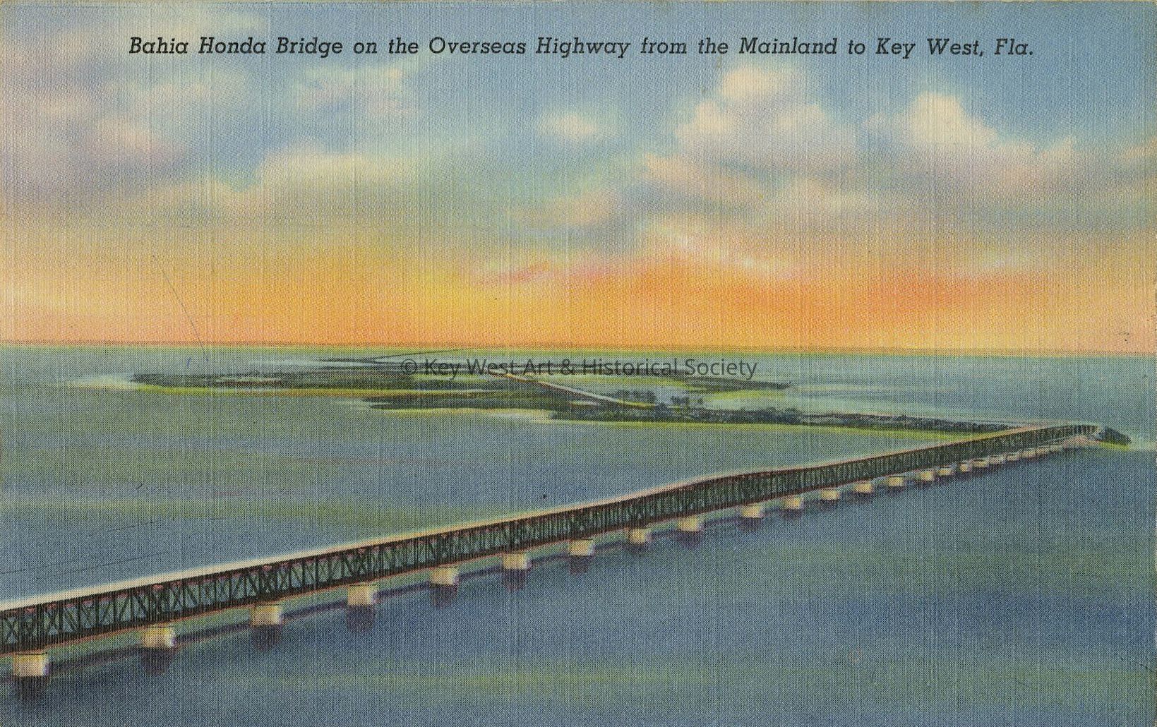 Bahia Honda Bridge on the Overseas Highway from the Mainland to Key West, Fla.; © Key West Art & Historical Society