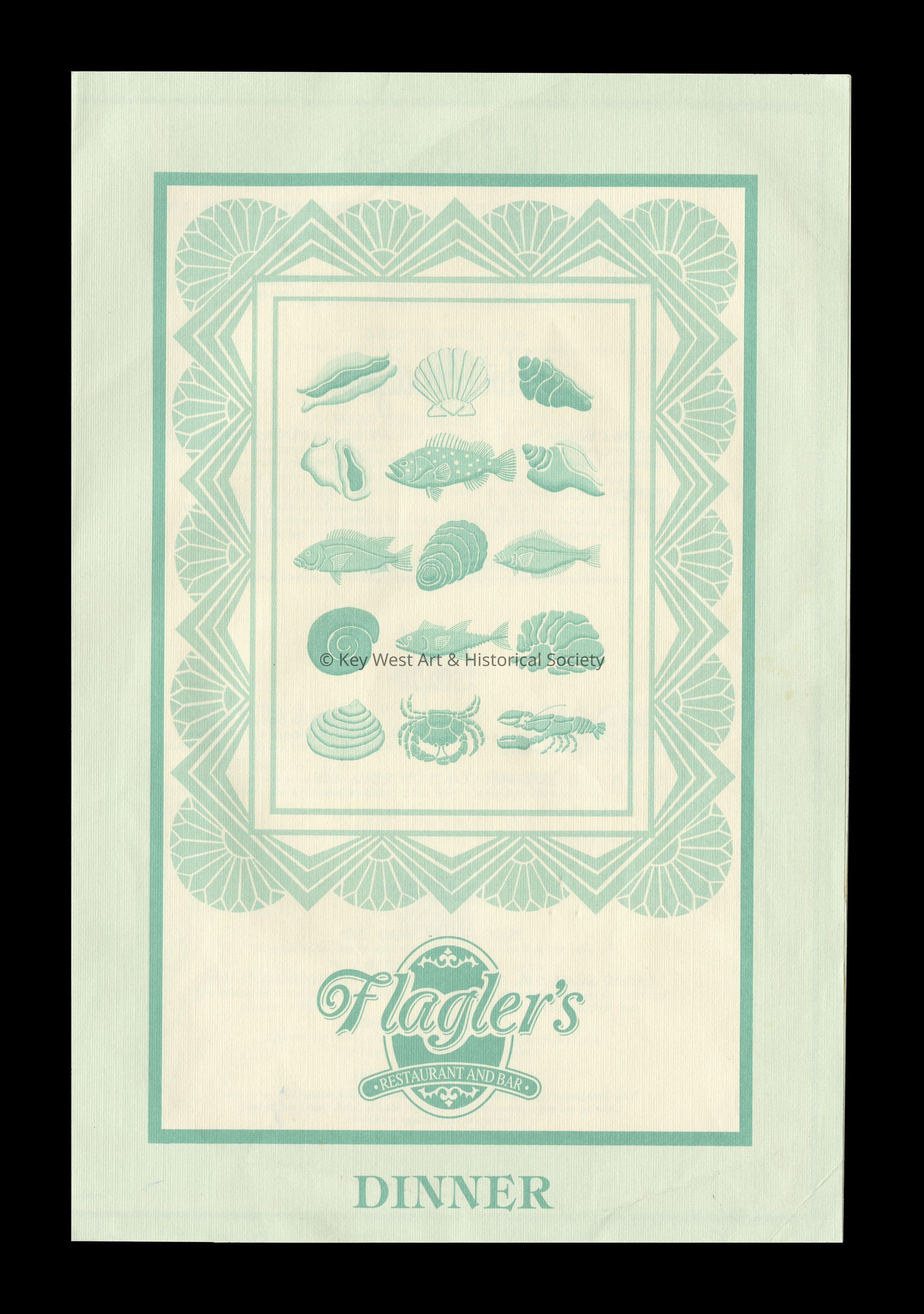 Flagler's Restaurant & Bar Dinner Menu picture number 1