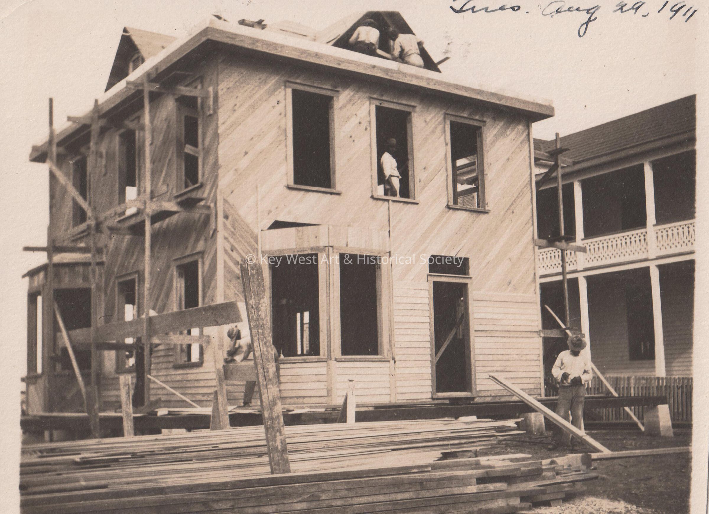 House Under Construction; © Key West Art & Historical Society