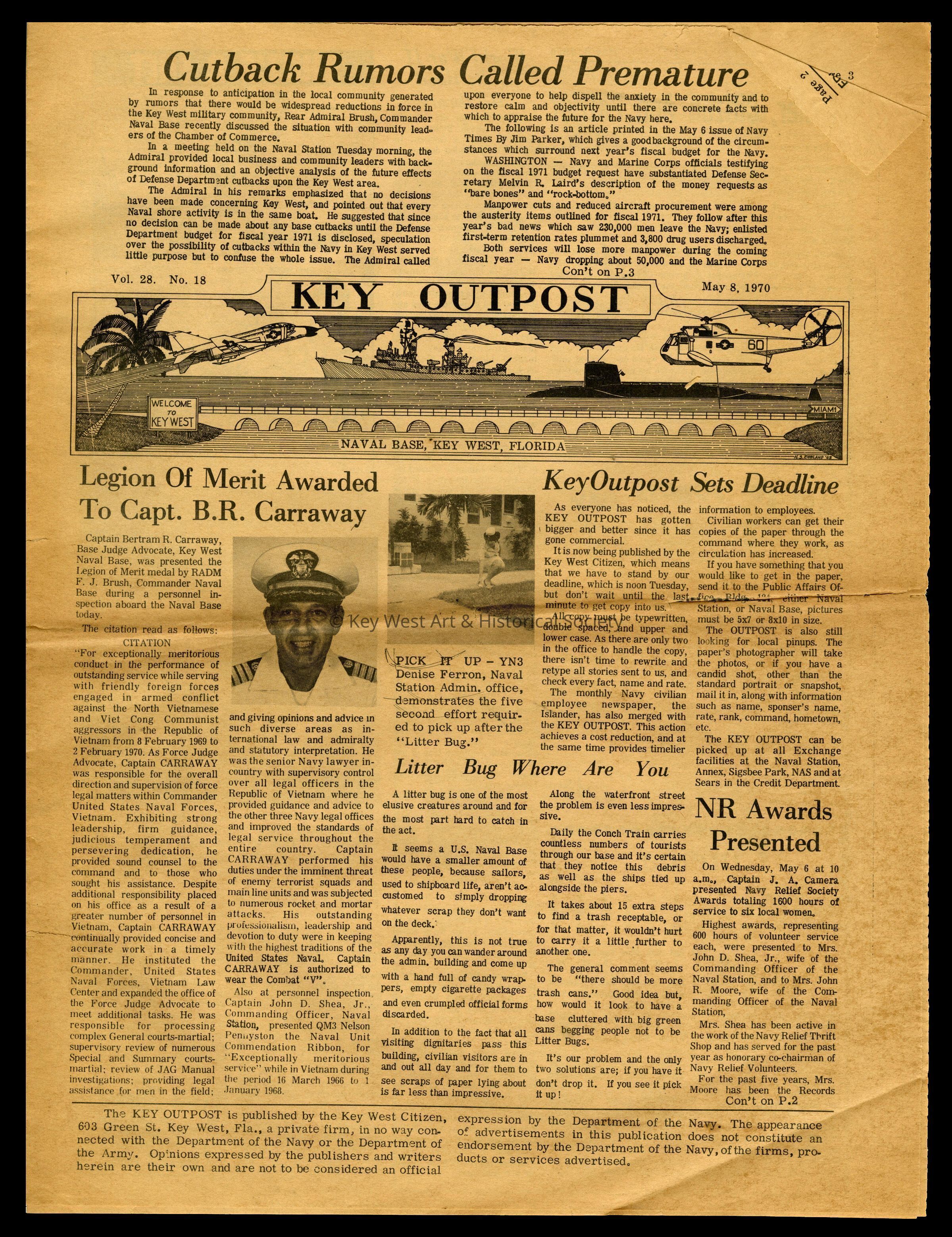 'Key Outpost' Newspaper picture number 1