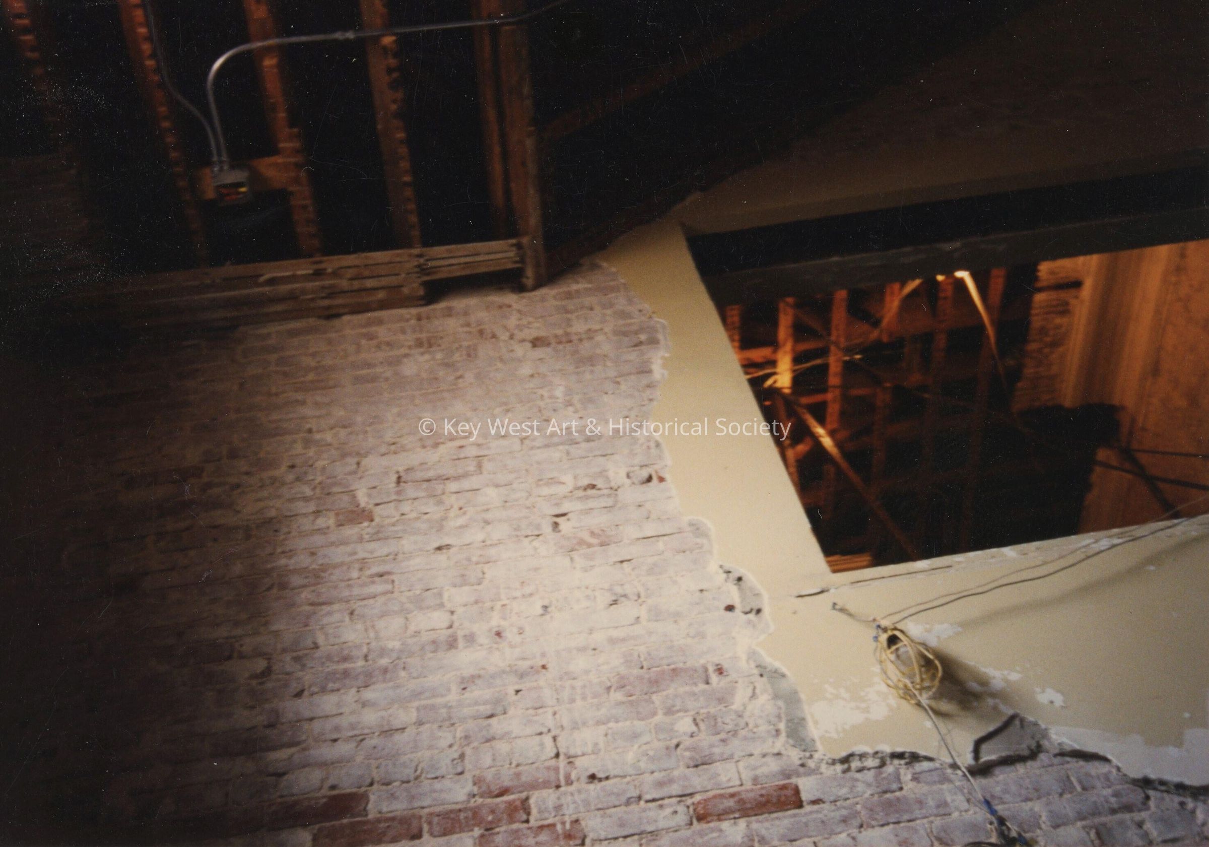 A room being fixed.