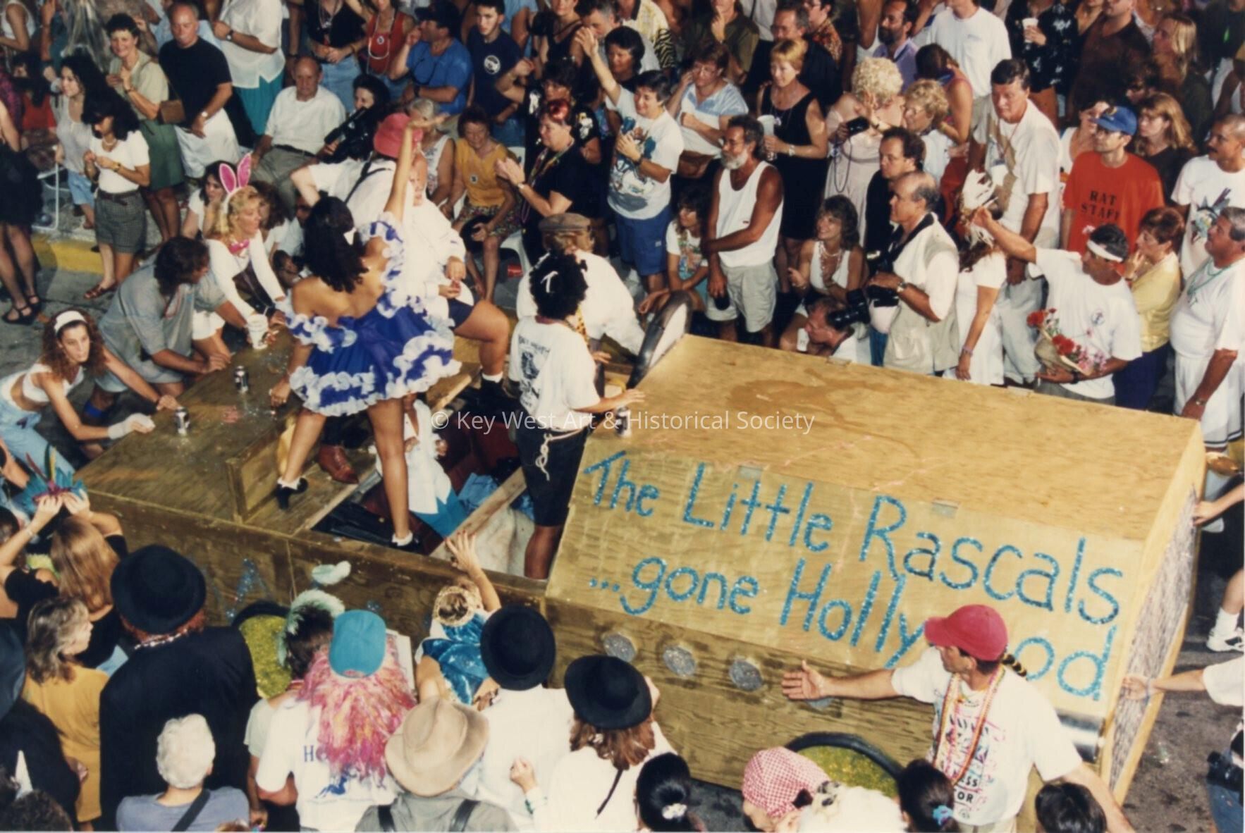 A float that reads The Little Rascals gone Hollywood.