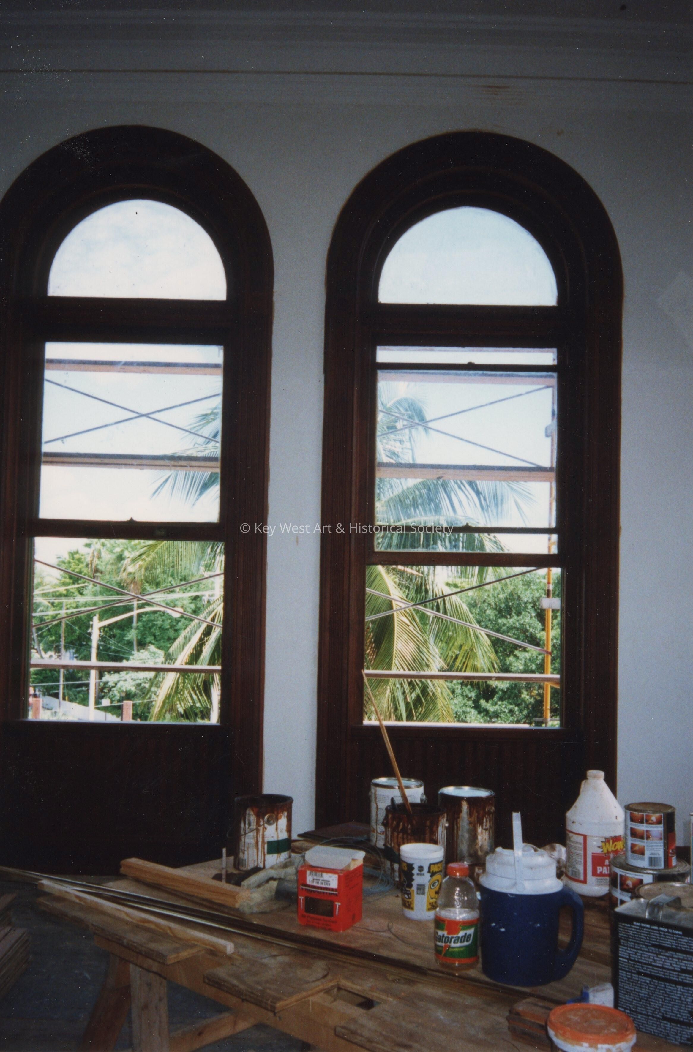 A few windows.