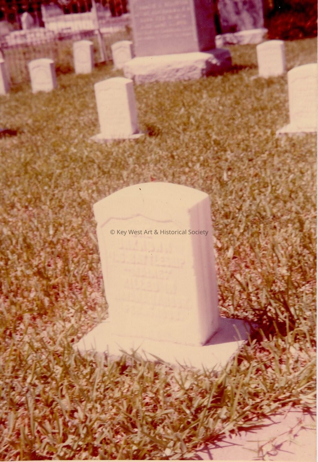 A tombstone