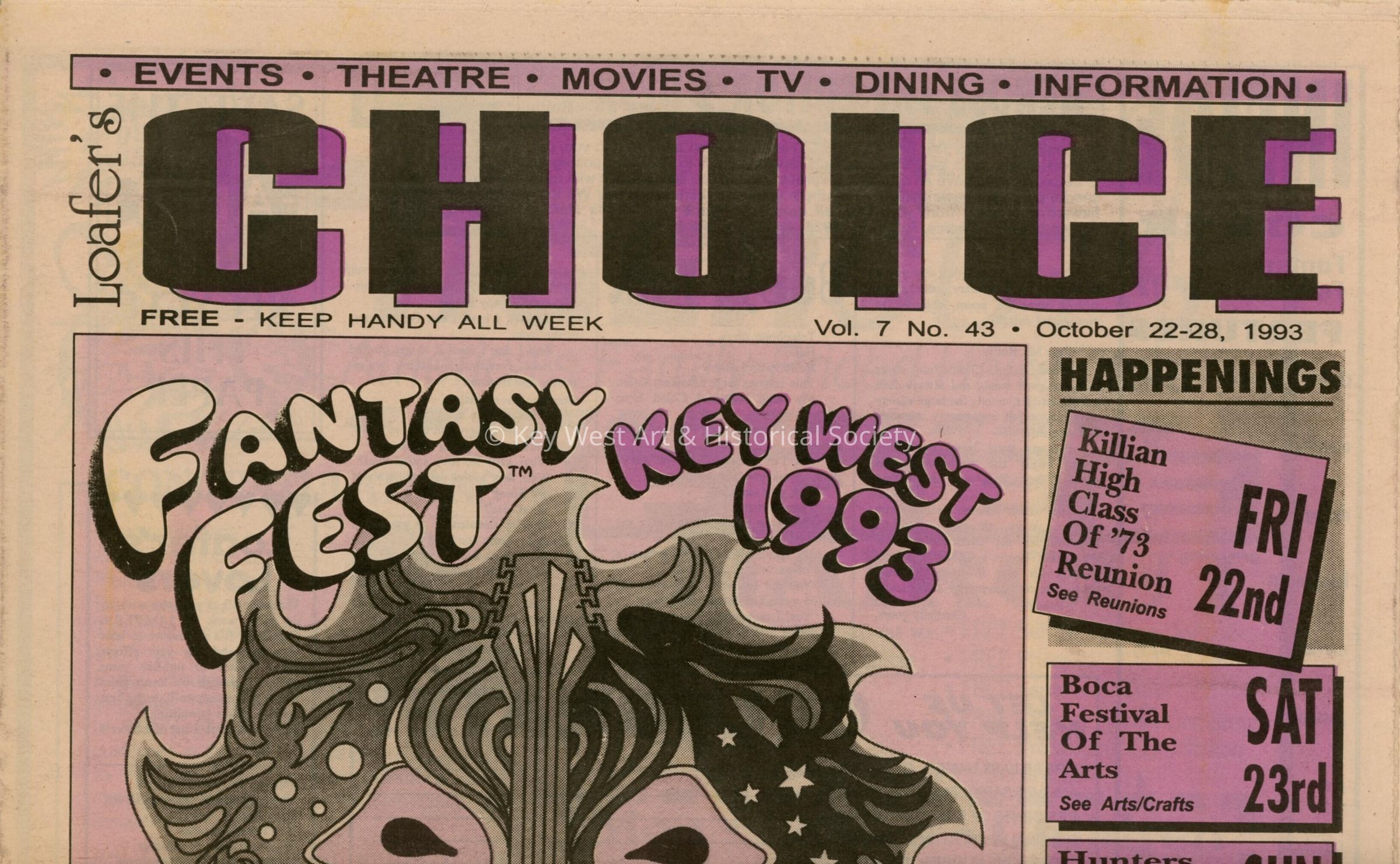 A few pictures and articles in the Loafer's Choice newspaper about Fantasy