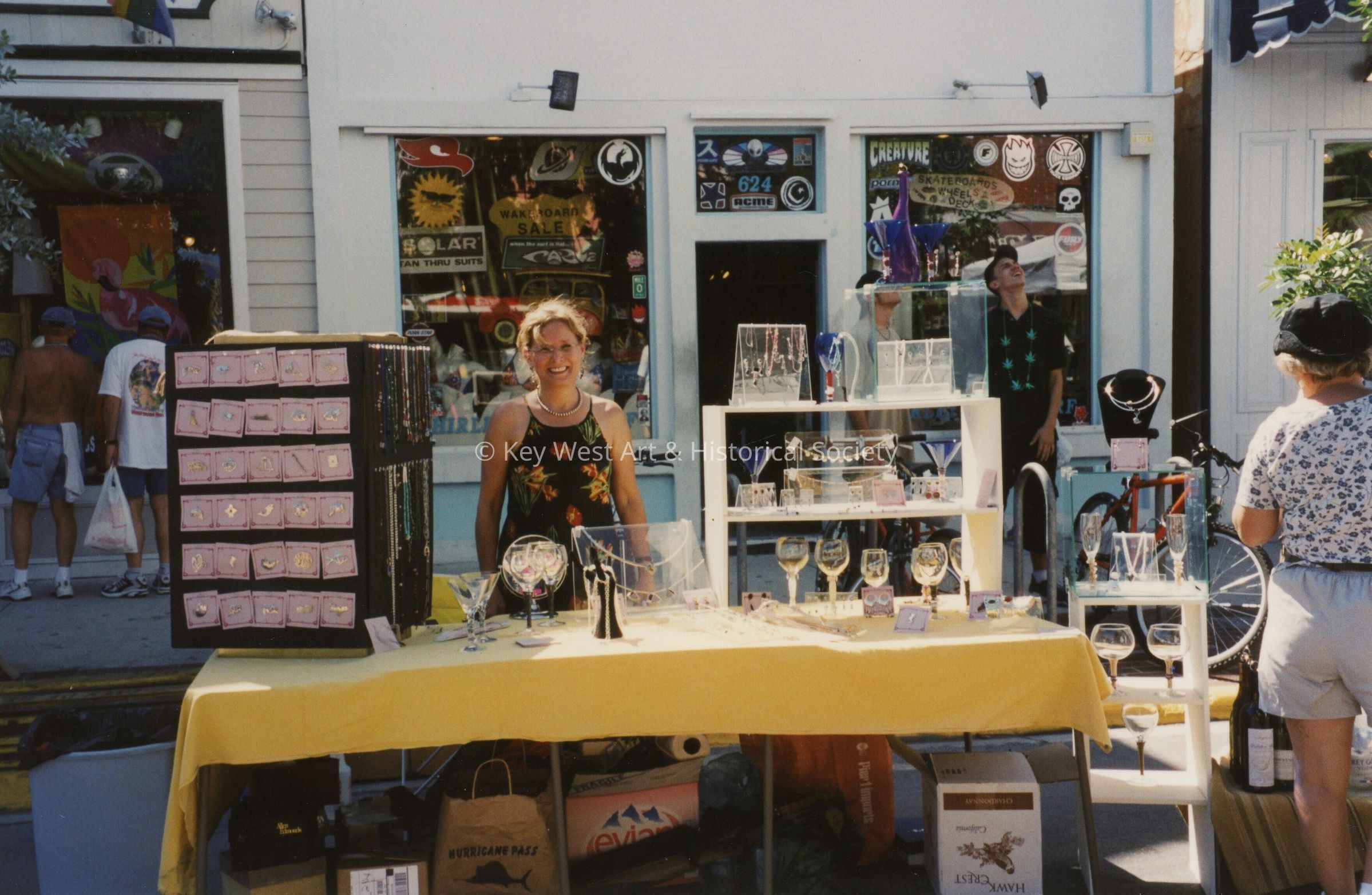A vendor at the FF street fair.