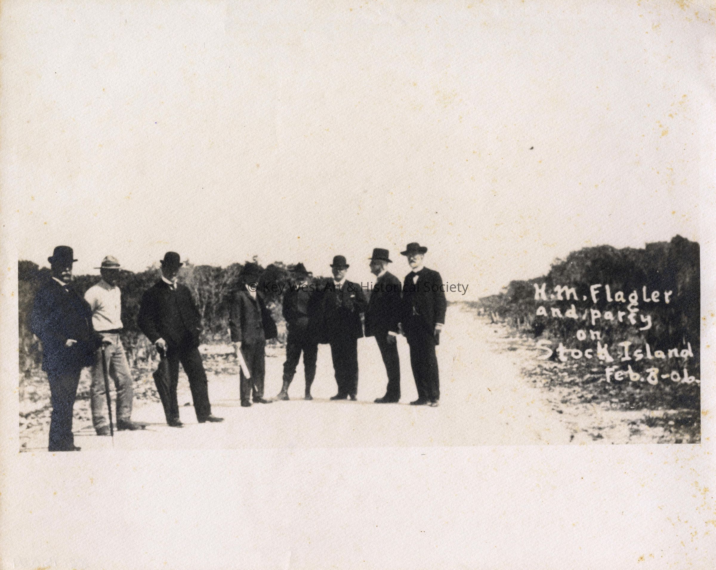 Henry Flagler on Stock Island; © Key West Art & Historical Society