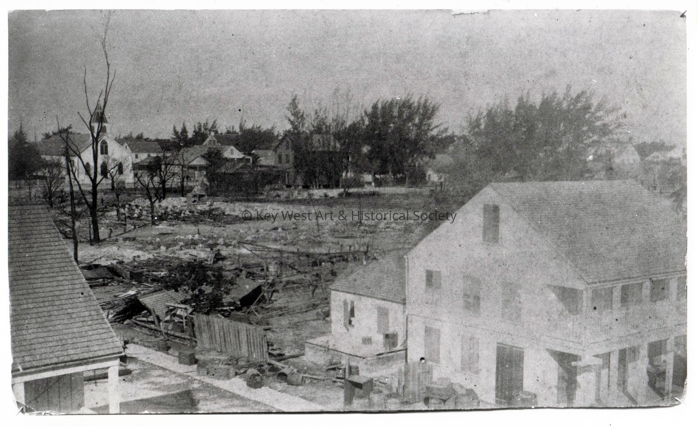 After the Great Fire of 1886; © Key West Art & Historical Society