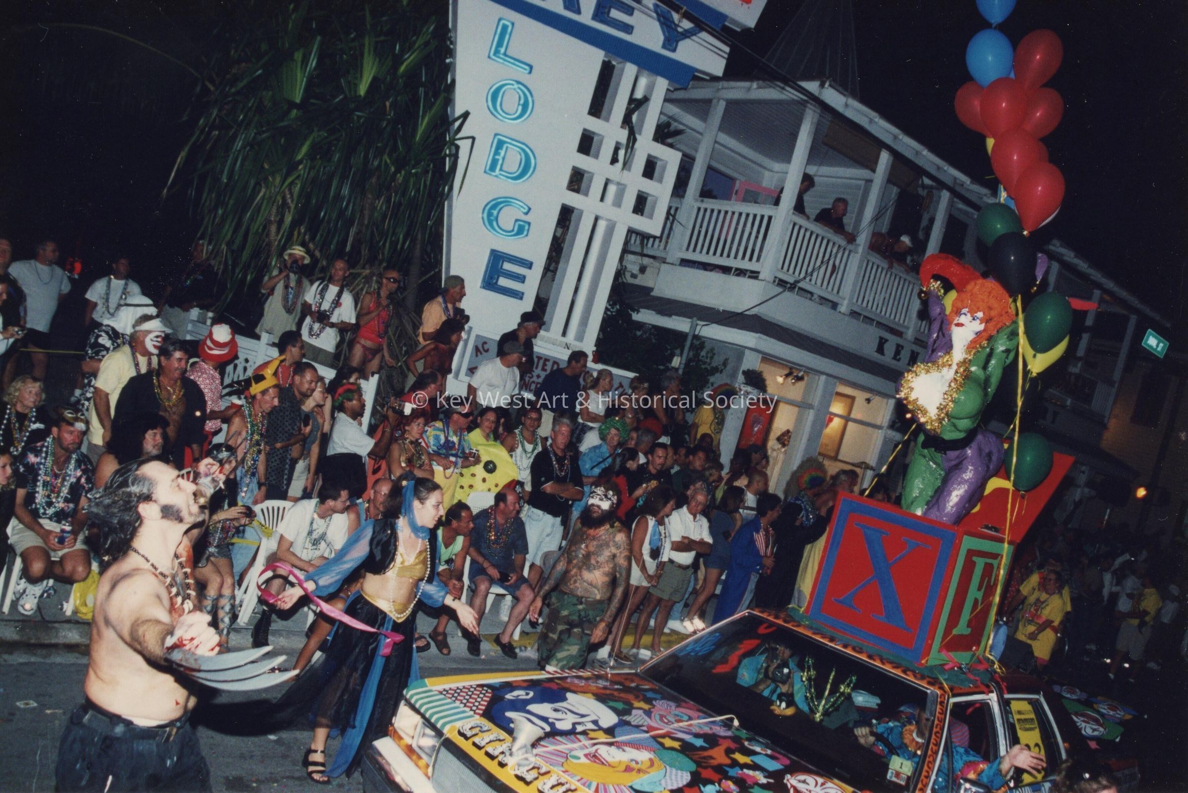 A float in the parade.