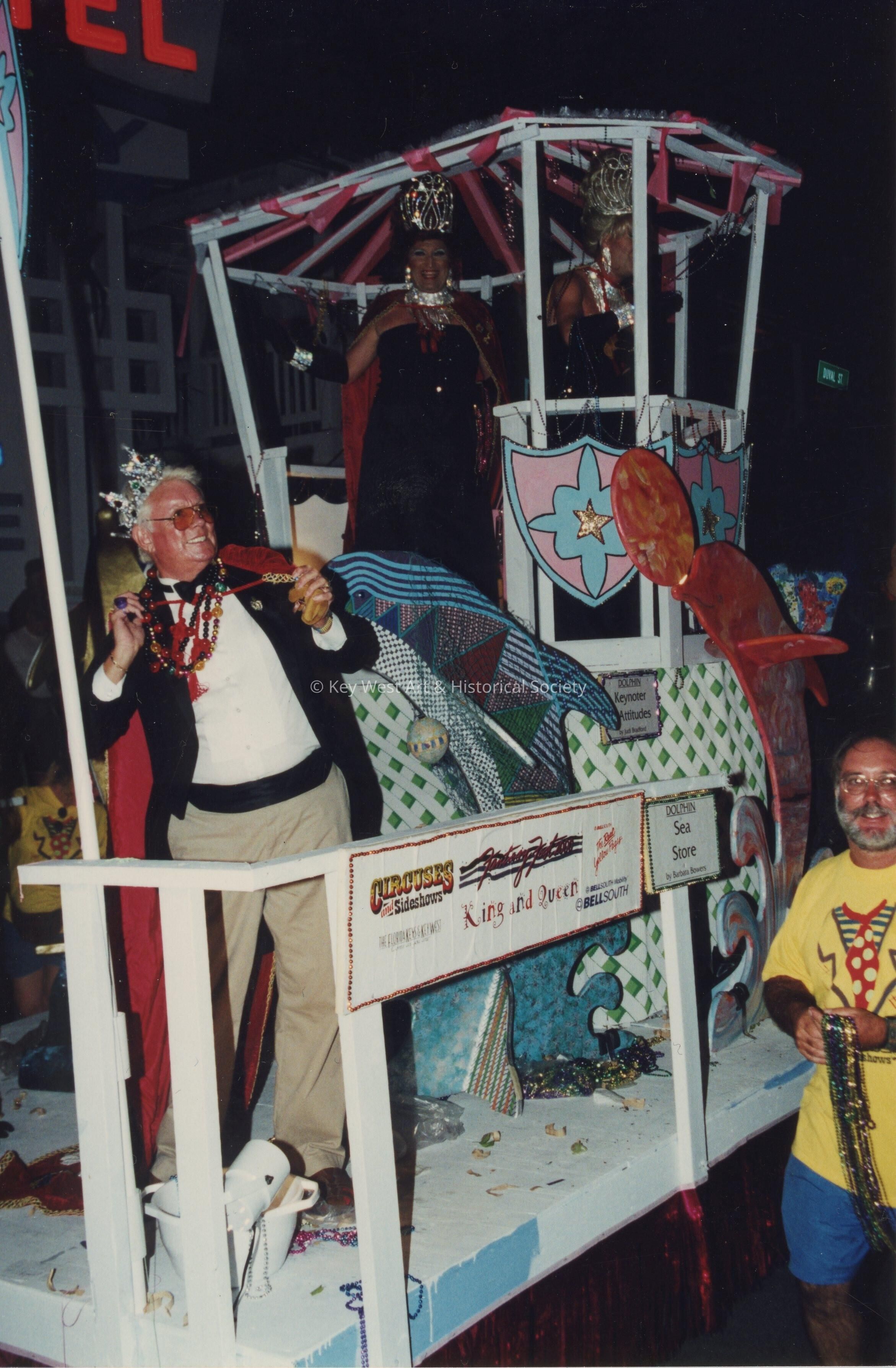 A float in the parade.