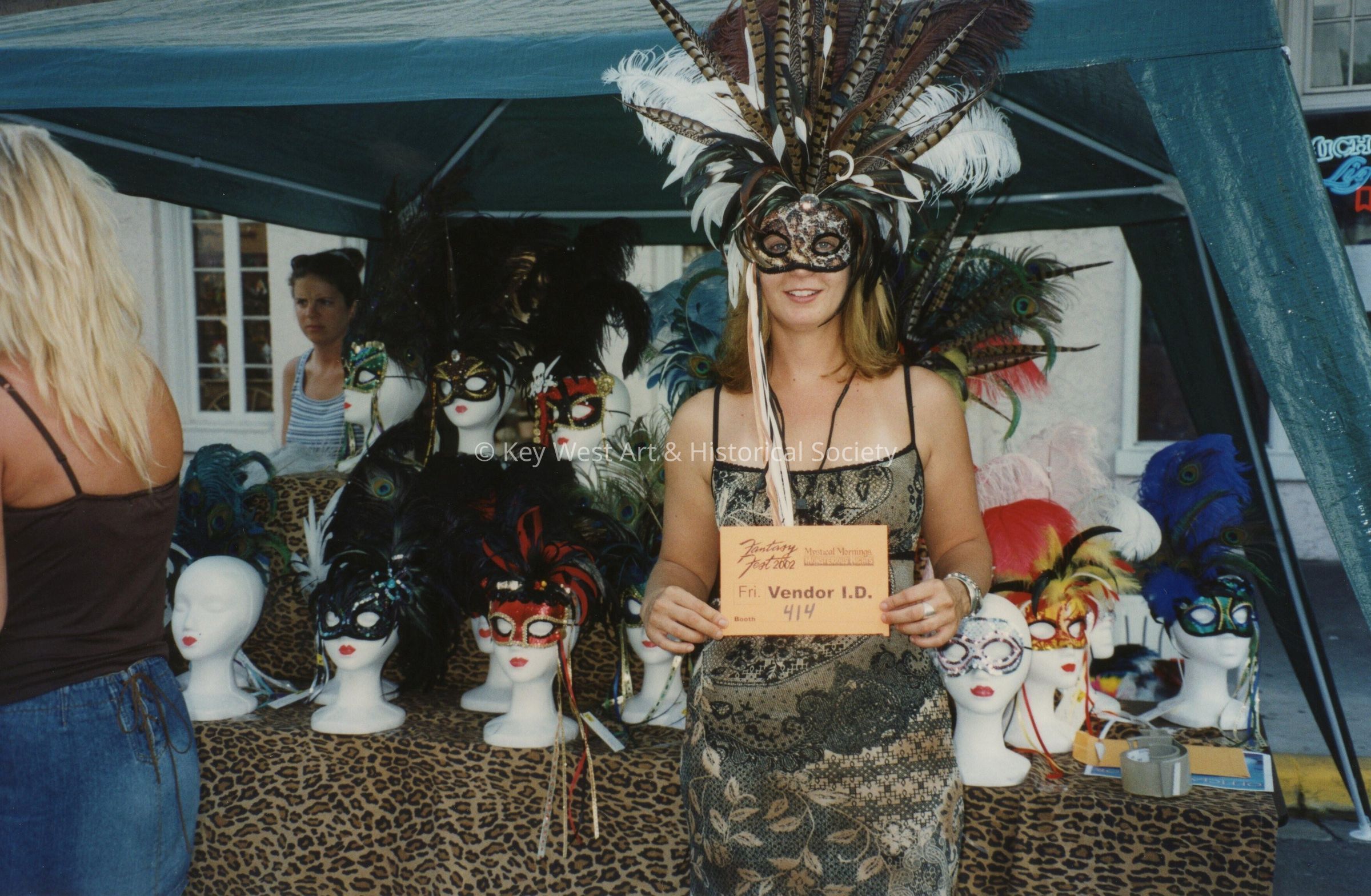 A vendor at the FF street fair.