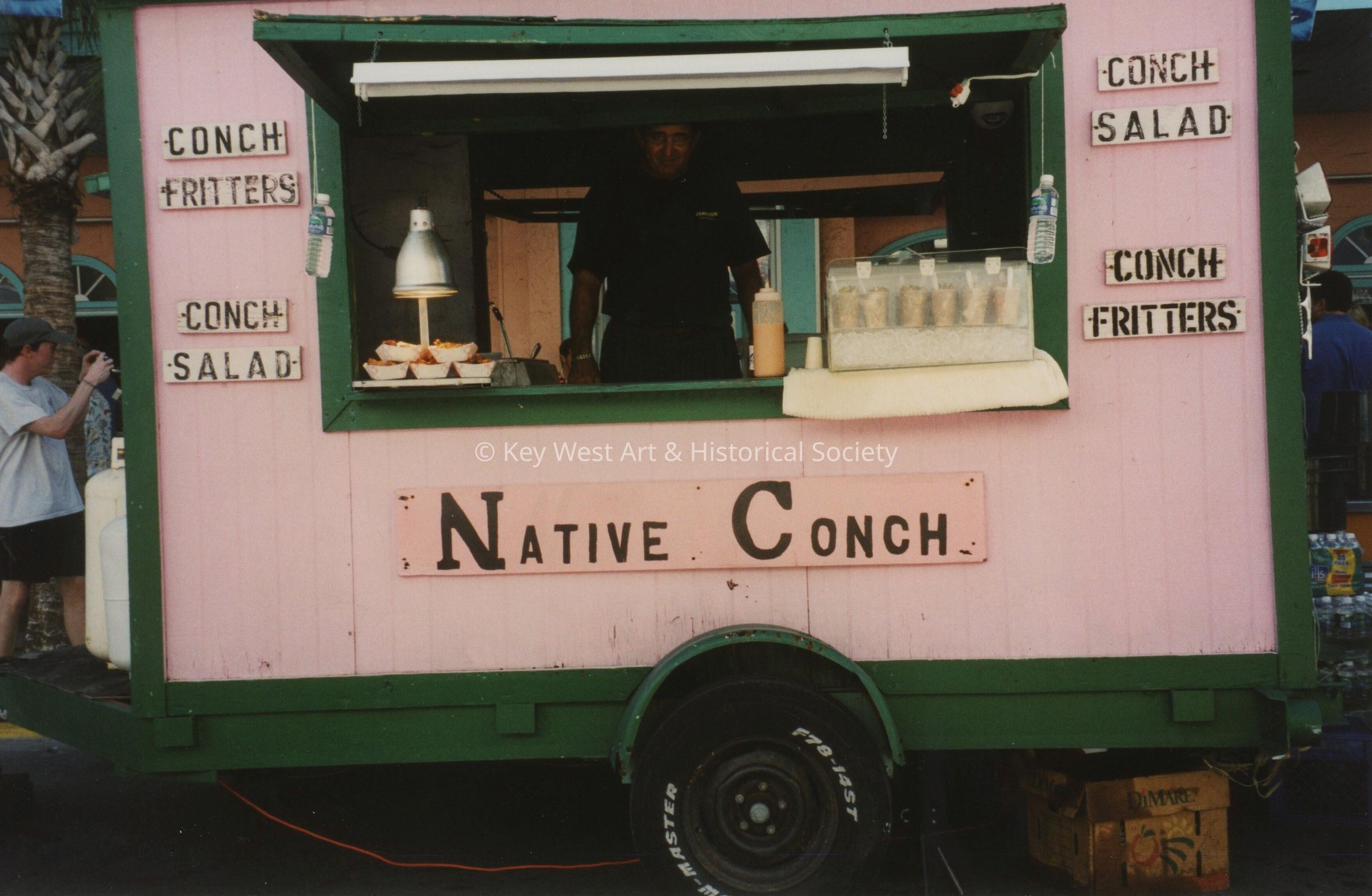 A vendor at the FF street fair.