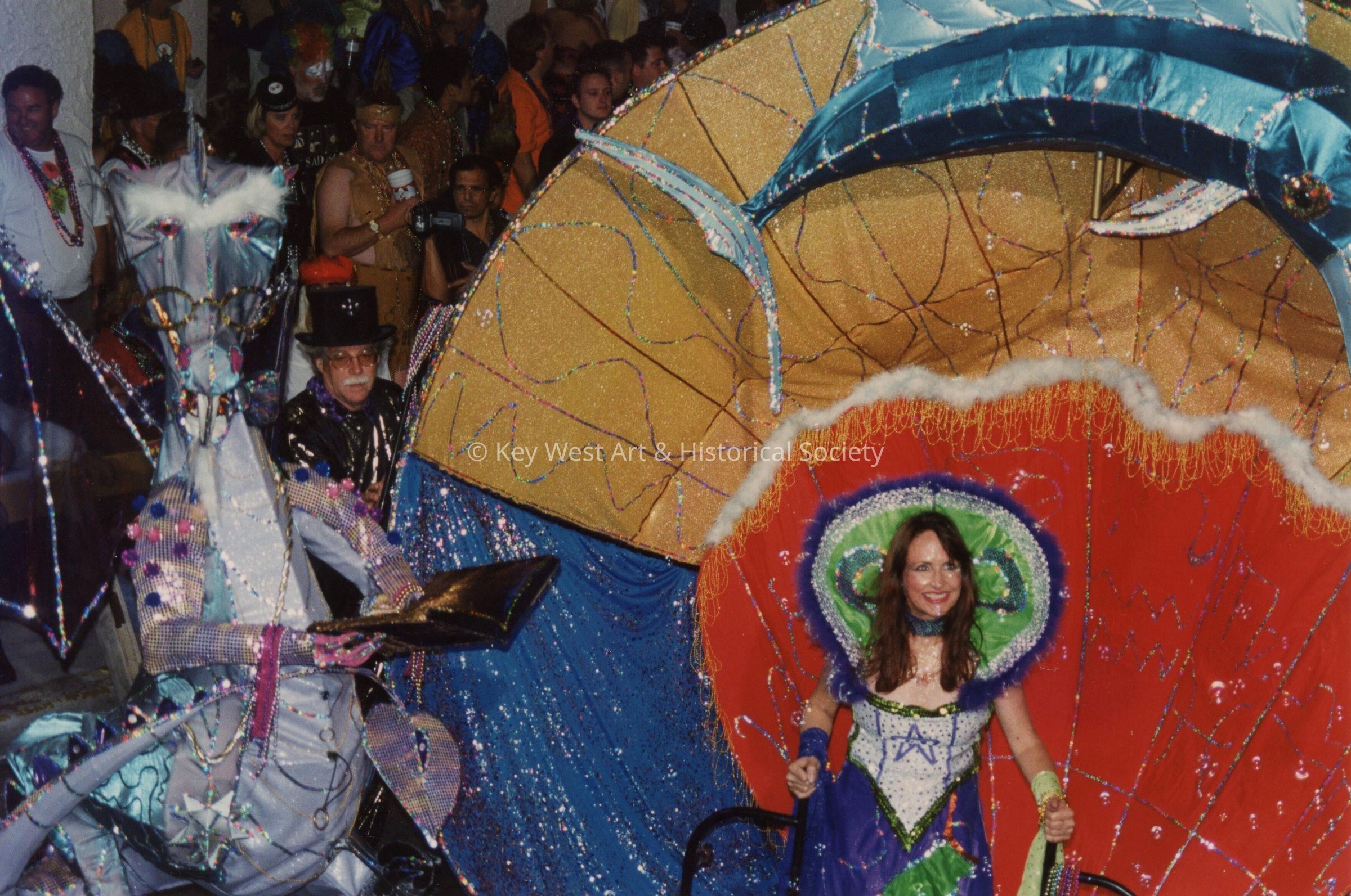 A float in the parade.