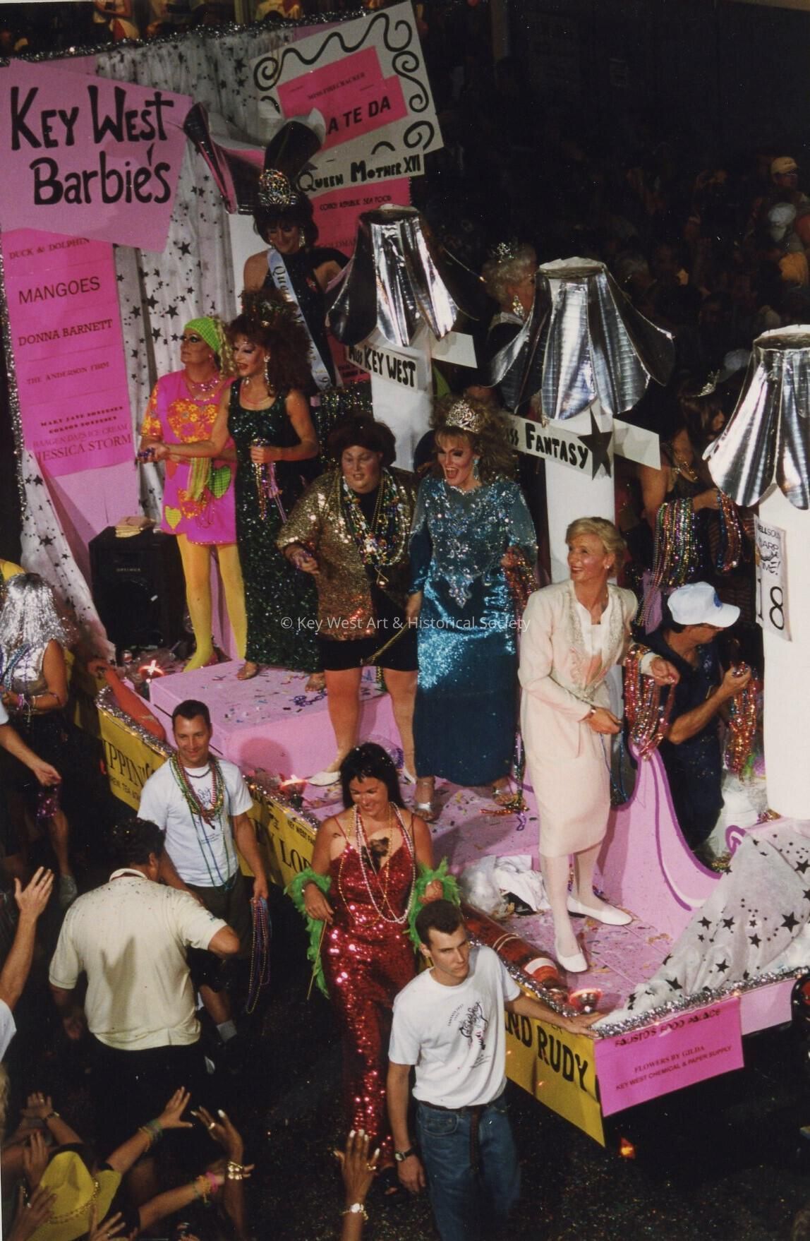 A float in the parade.