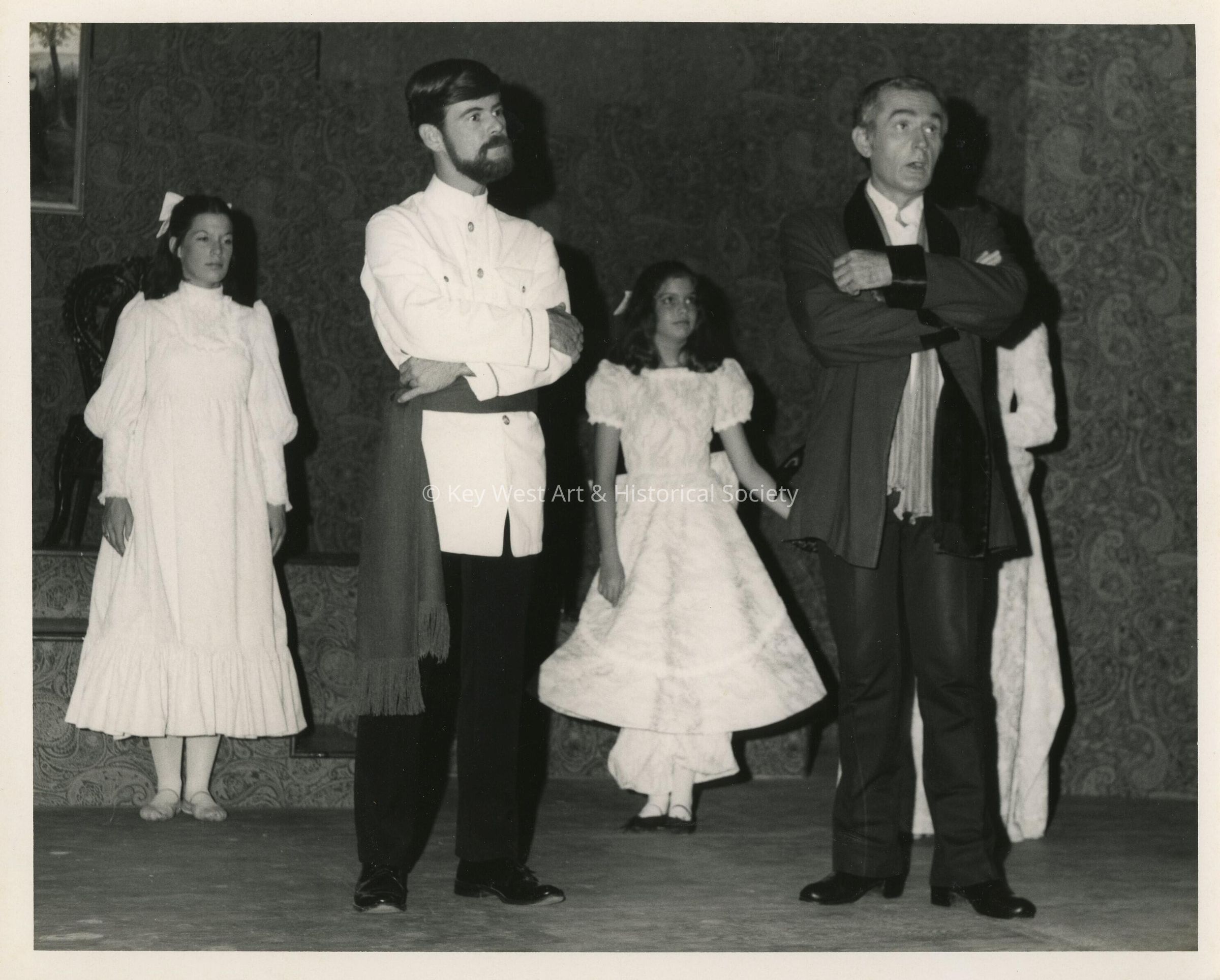 An unknown group of people in a play