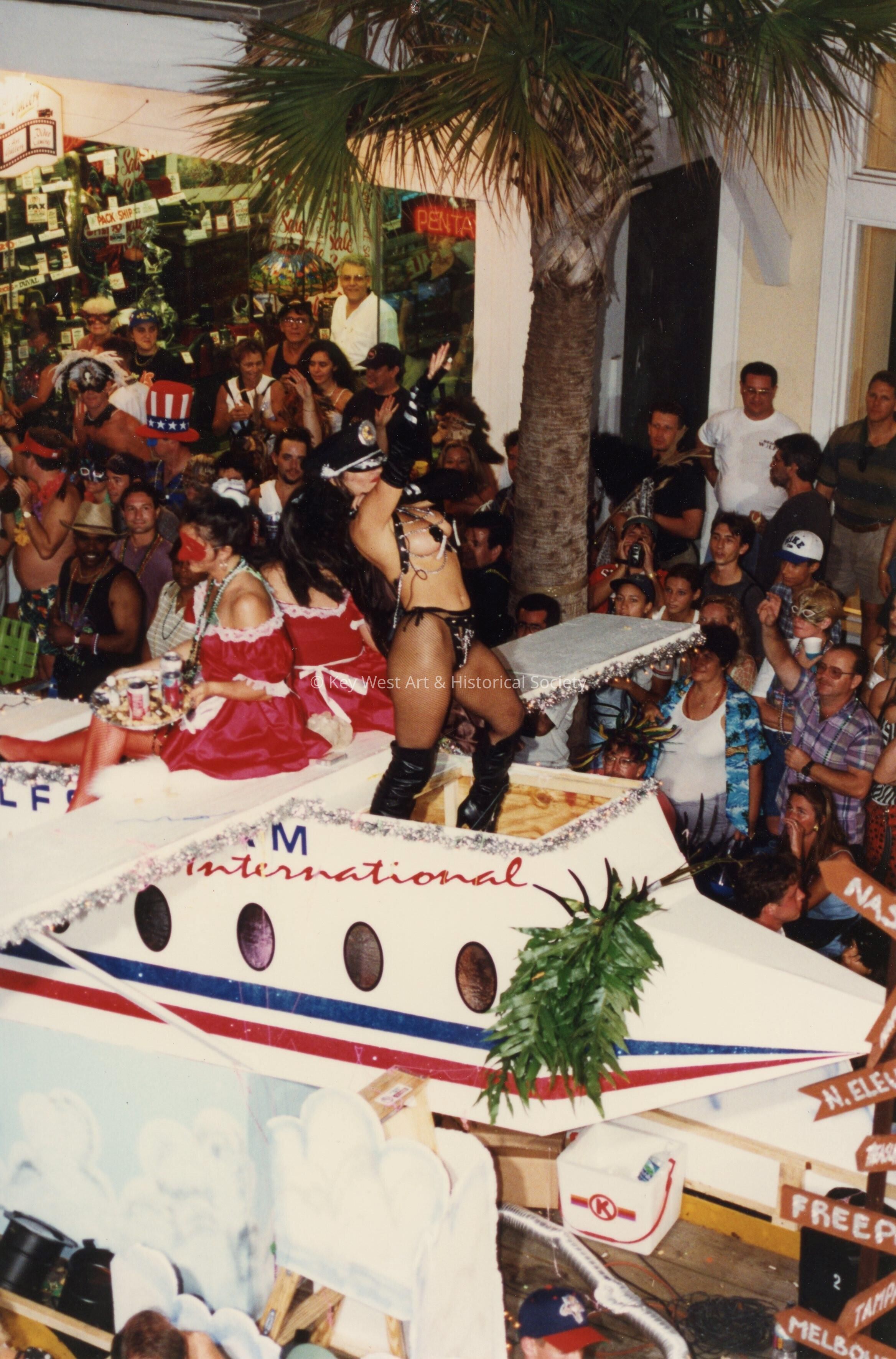 A float in the parade.
