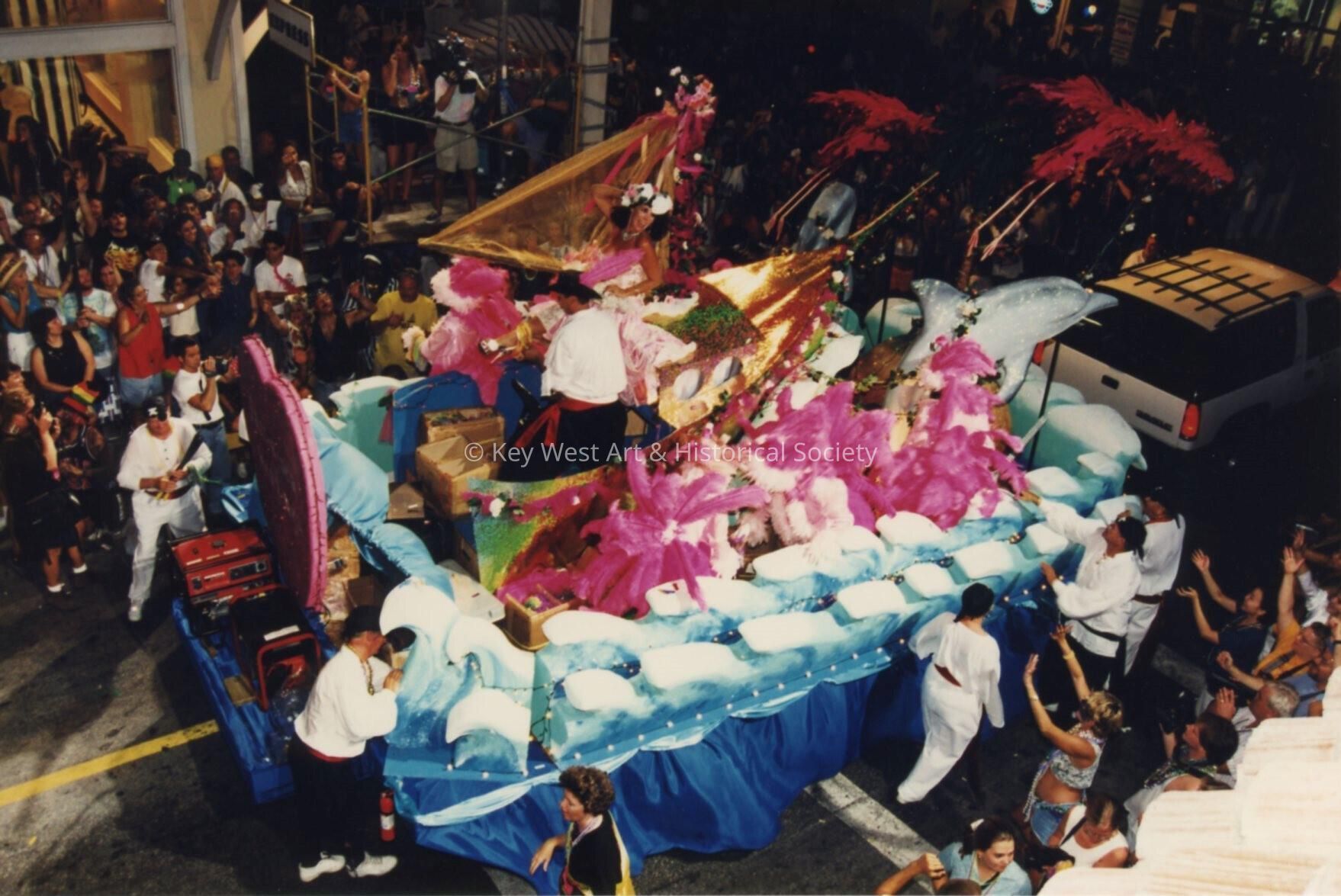 A float in the parade.