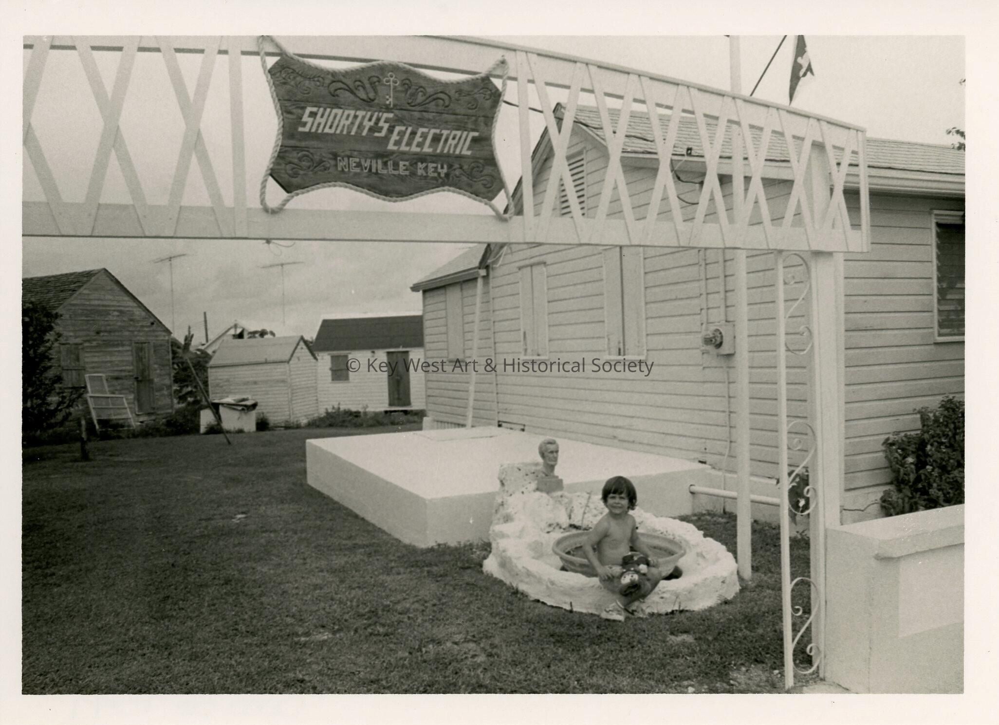 A child playing outside at Shorty's Electric