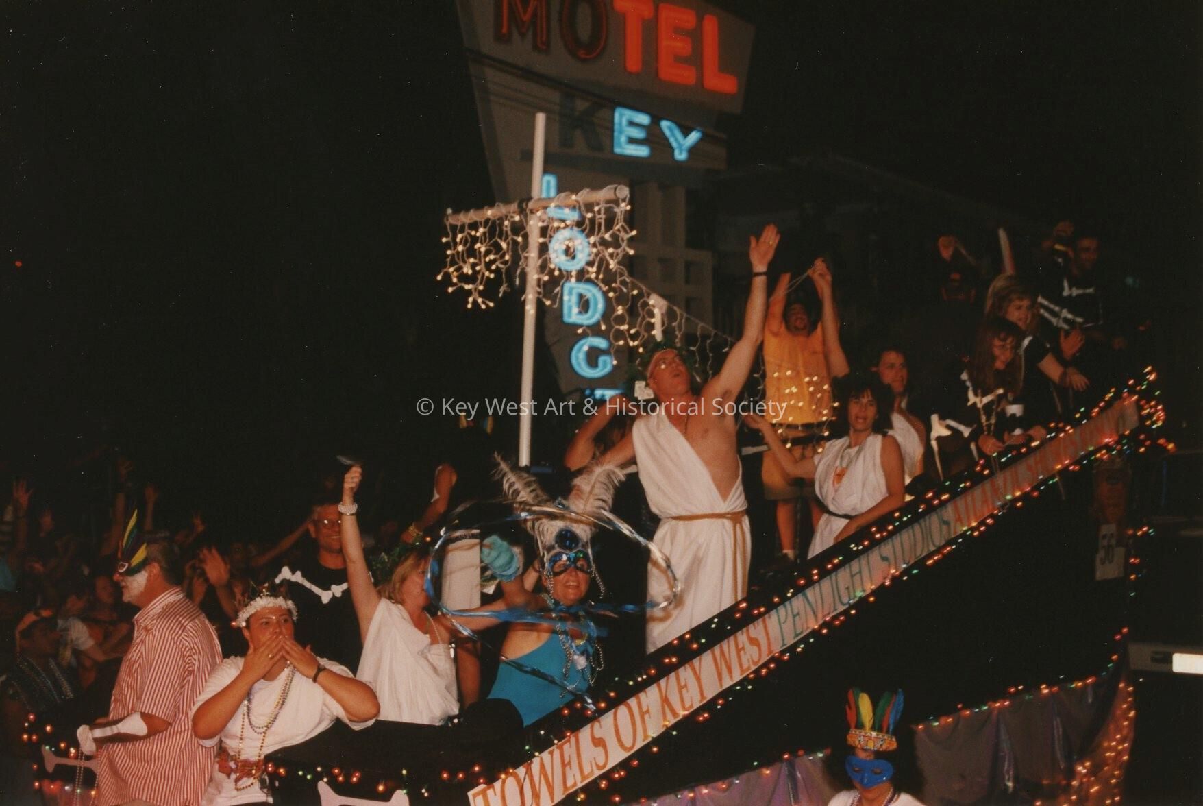 A float in the parade.