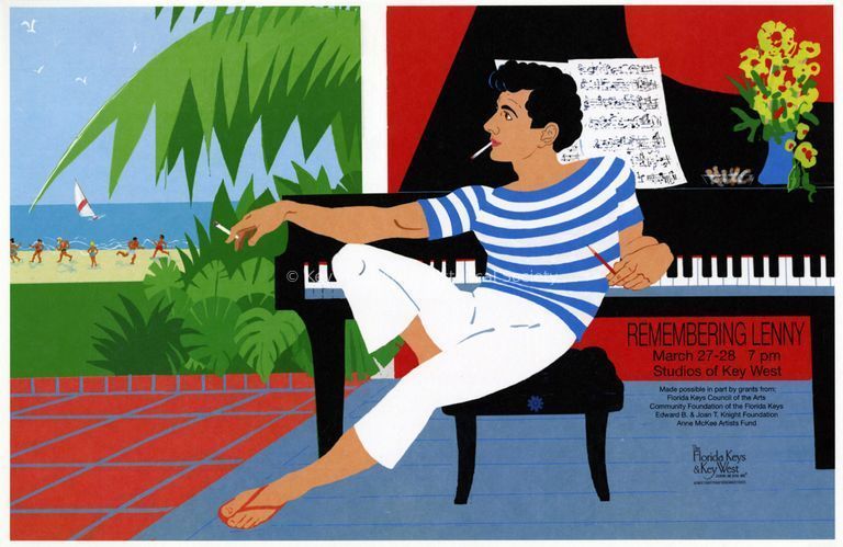 'Remembering Lenny' Impromptu Classical Concerts Poster; © Key West Art & Historical Society