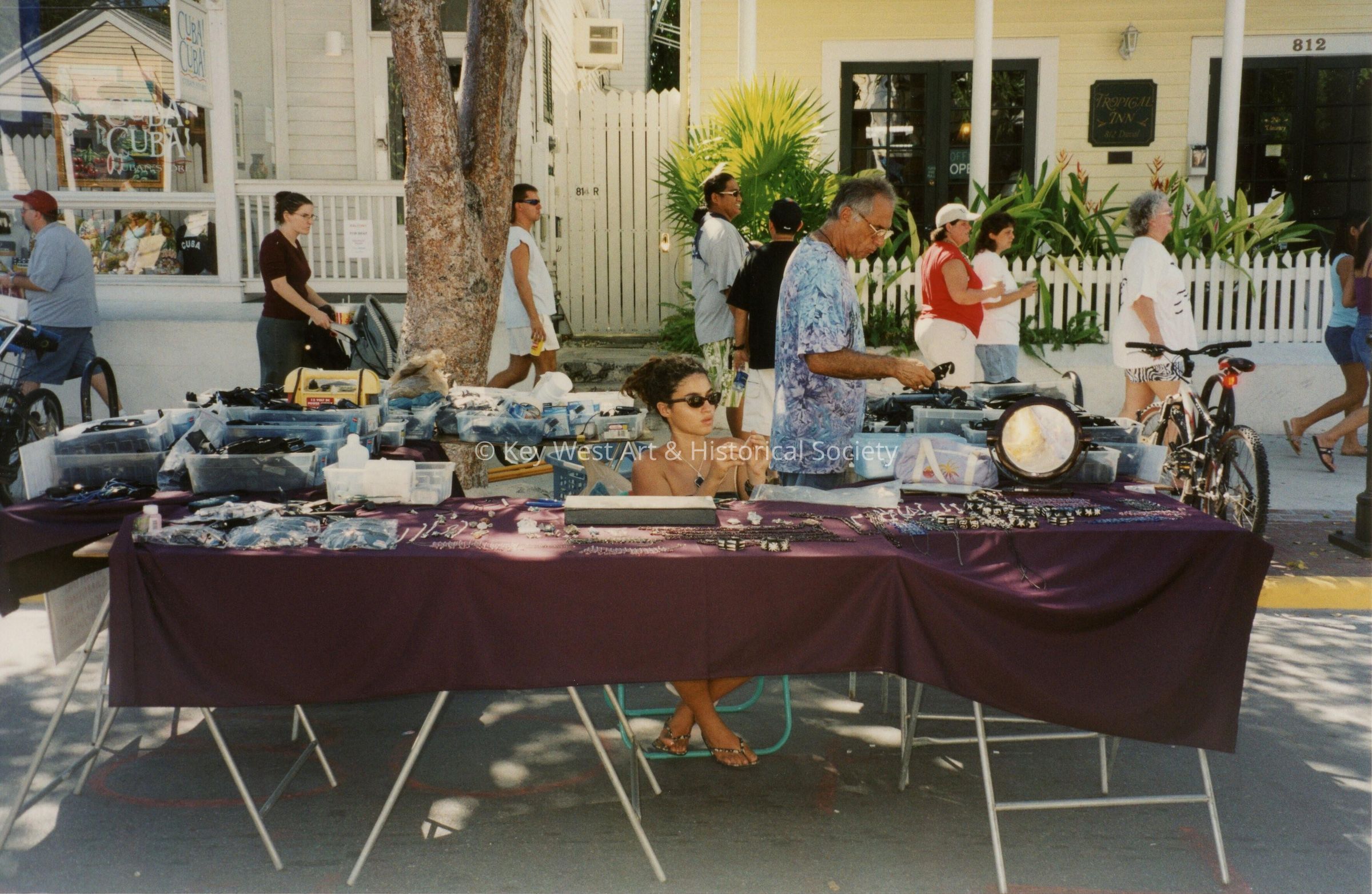 A vendor at the FF street fair.