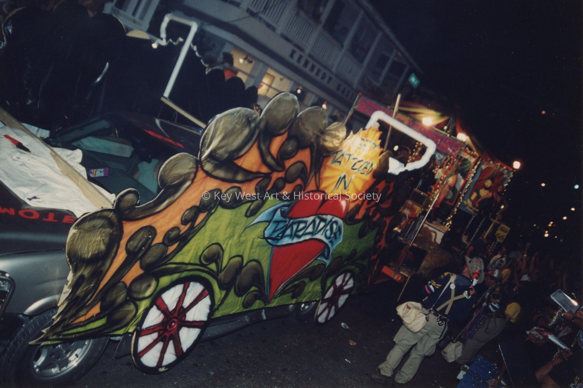 A float in the parade.