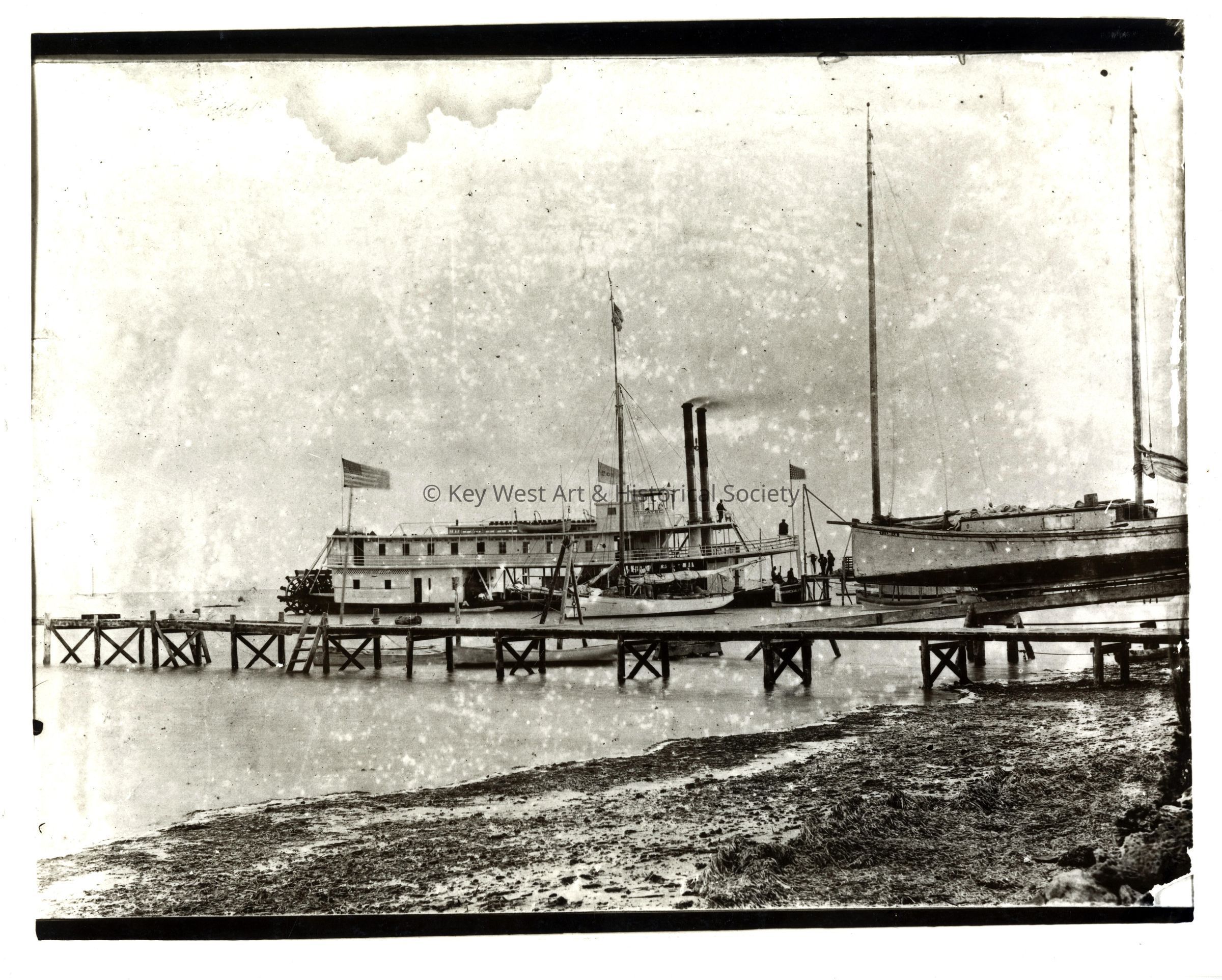 Henry Flagler's Stern Wheel Steamer; © Key West Art & Historical Society