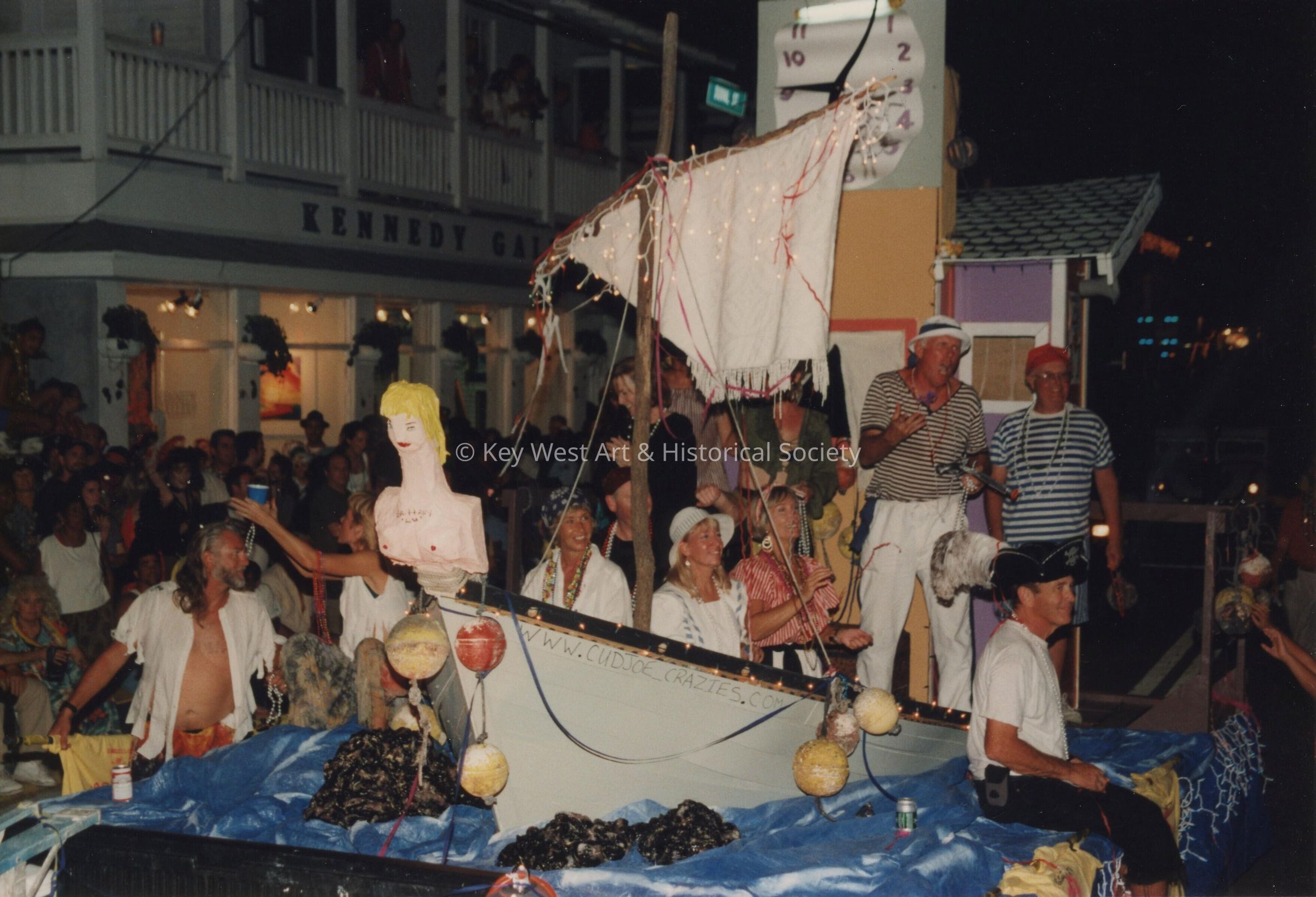 A float in the parade.