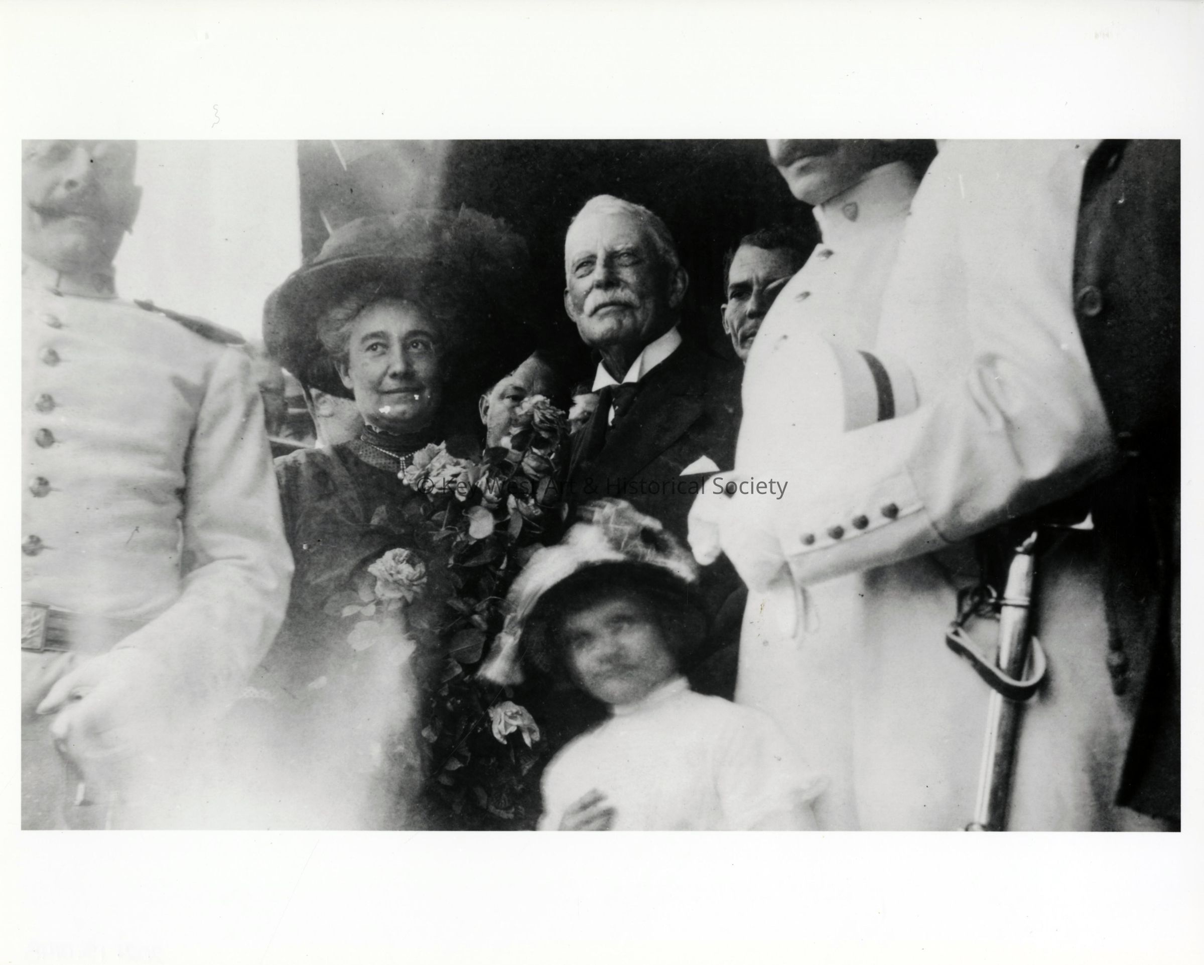 Henry M. Flagler and Mary Lily Kenan Flagler at the Arrival of the First Train to Key West; © Key West Art & Historical Society
