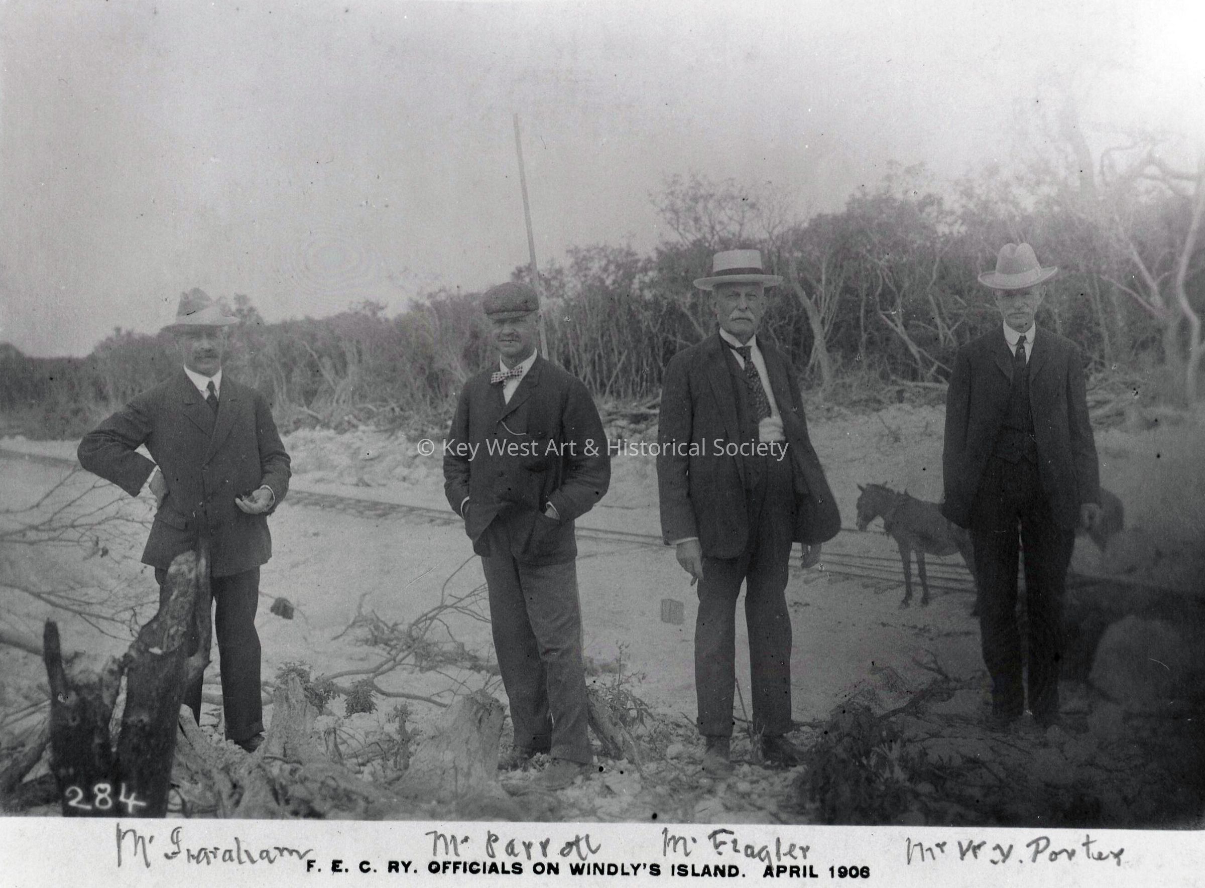 Henry M. Flagler on Windley Key; © Key West Art & Historical Society