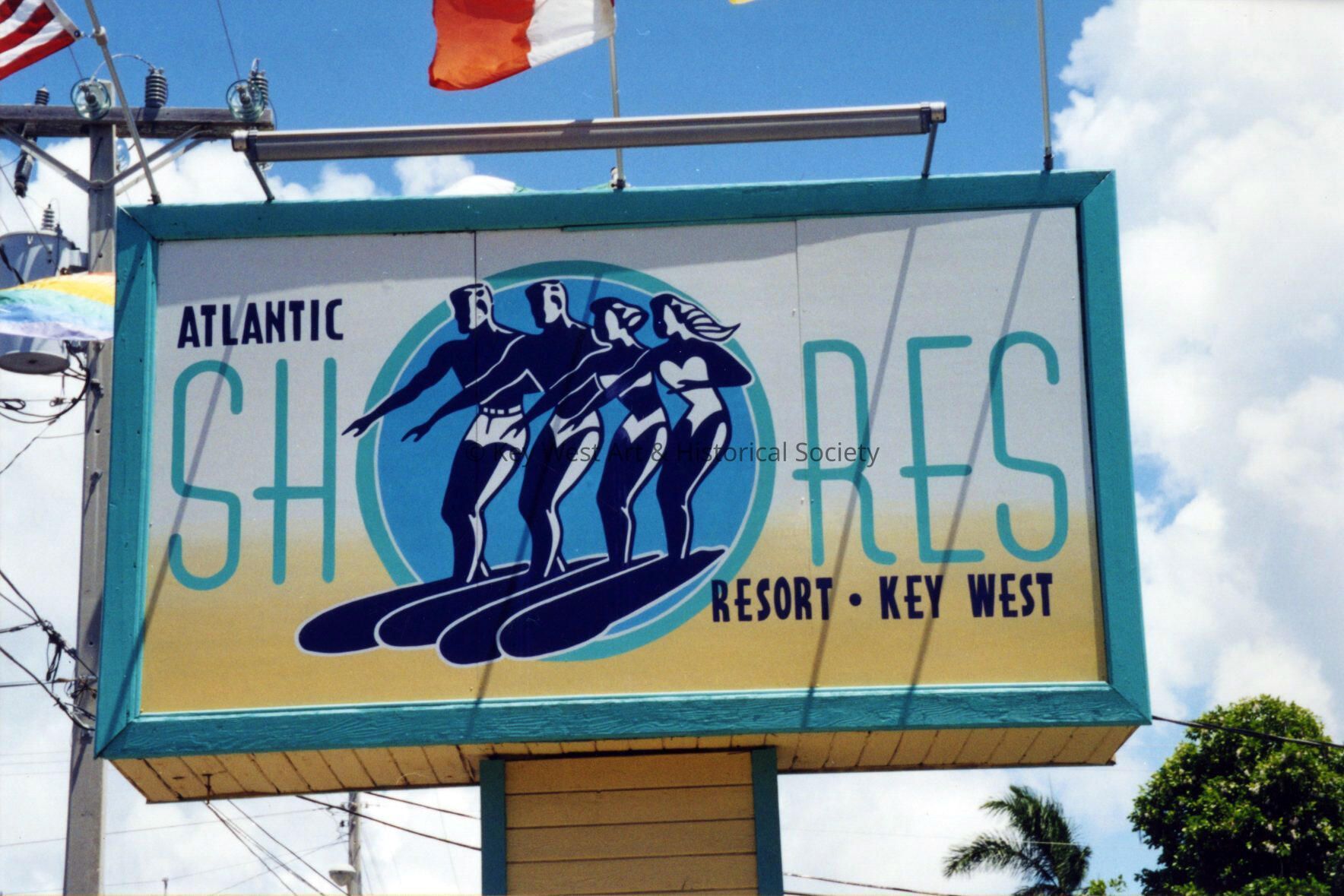 Atlantic Shores Resort Sign; Copyright: @ Key West Art & Historical Society; Origformat: Print-Photographic