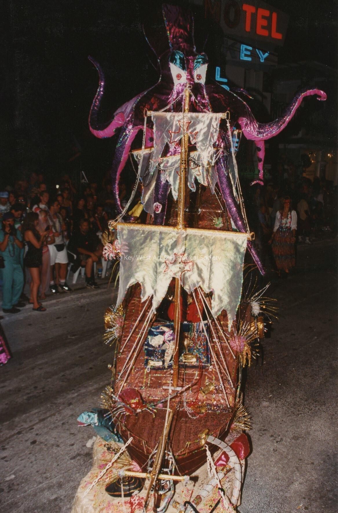 A float in the parade.