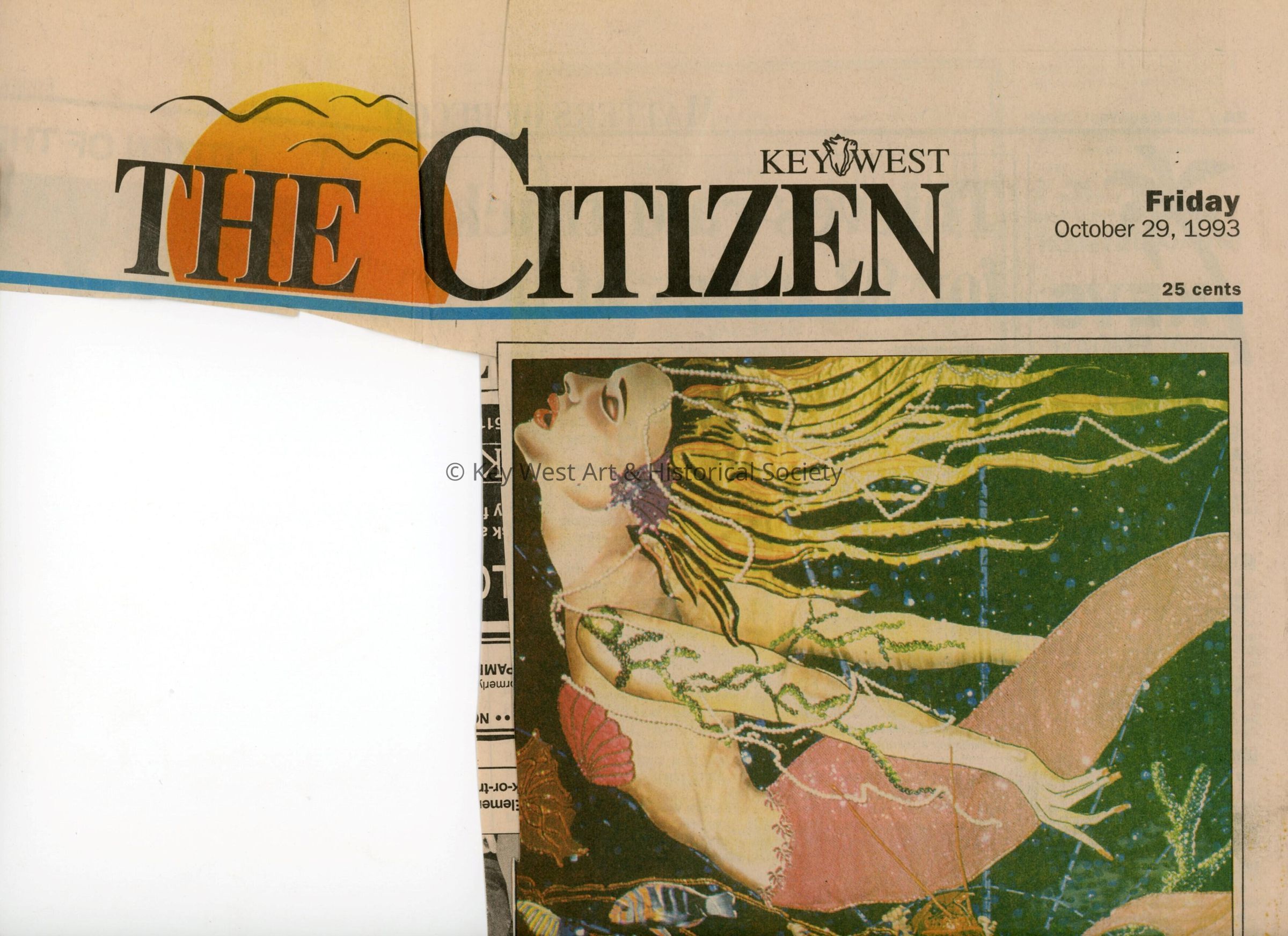 An article in the Key West Citizen that reads Time to get lost.