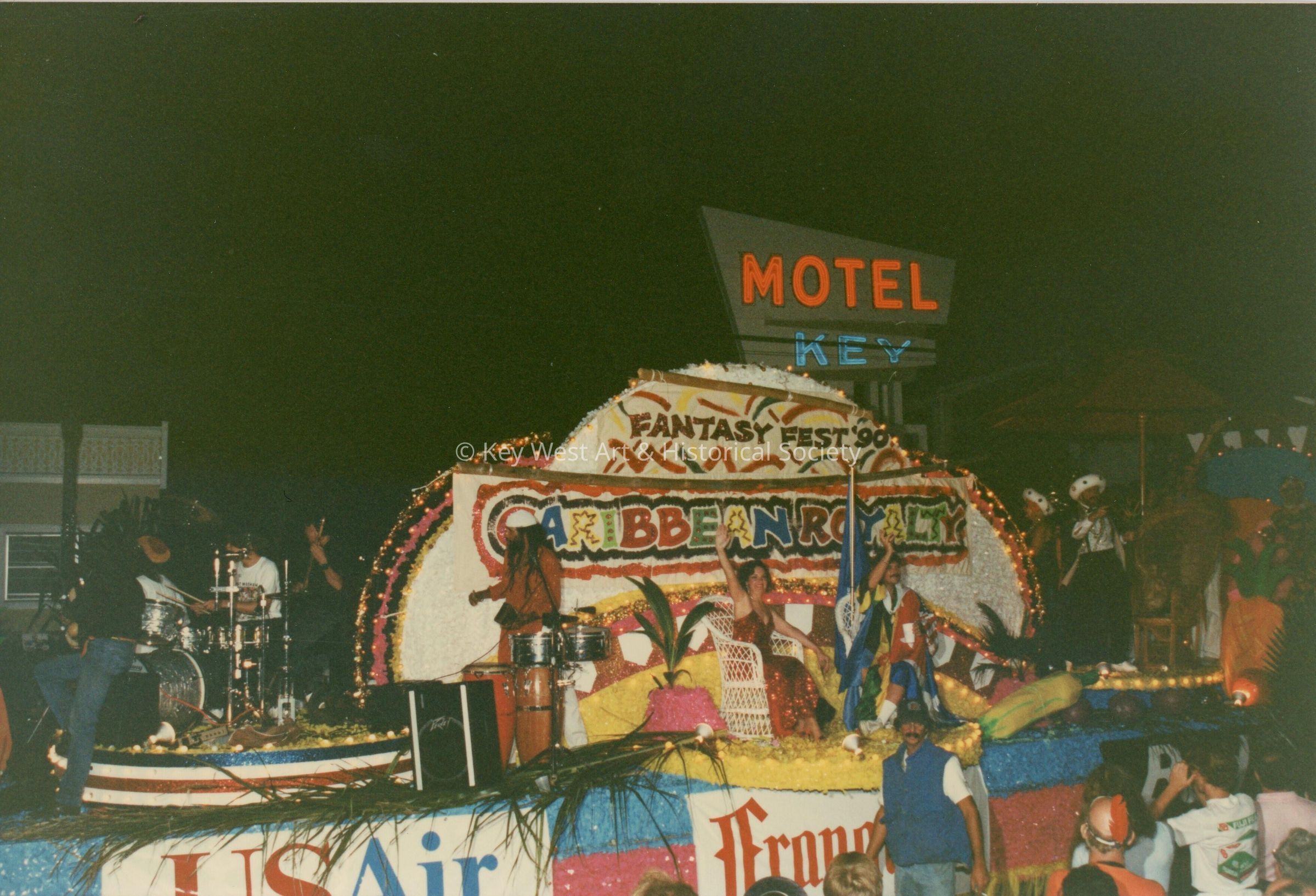 A float in the parade.