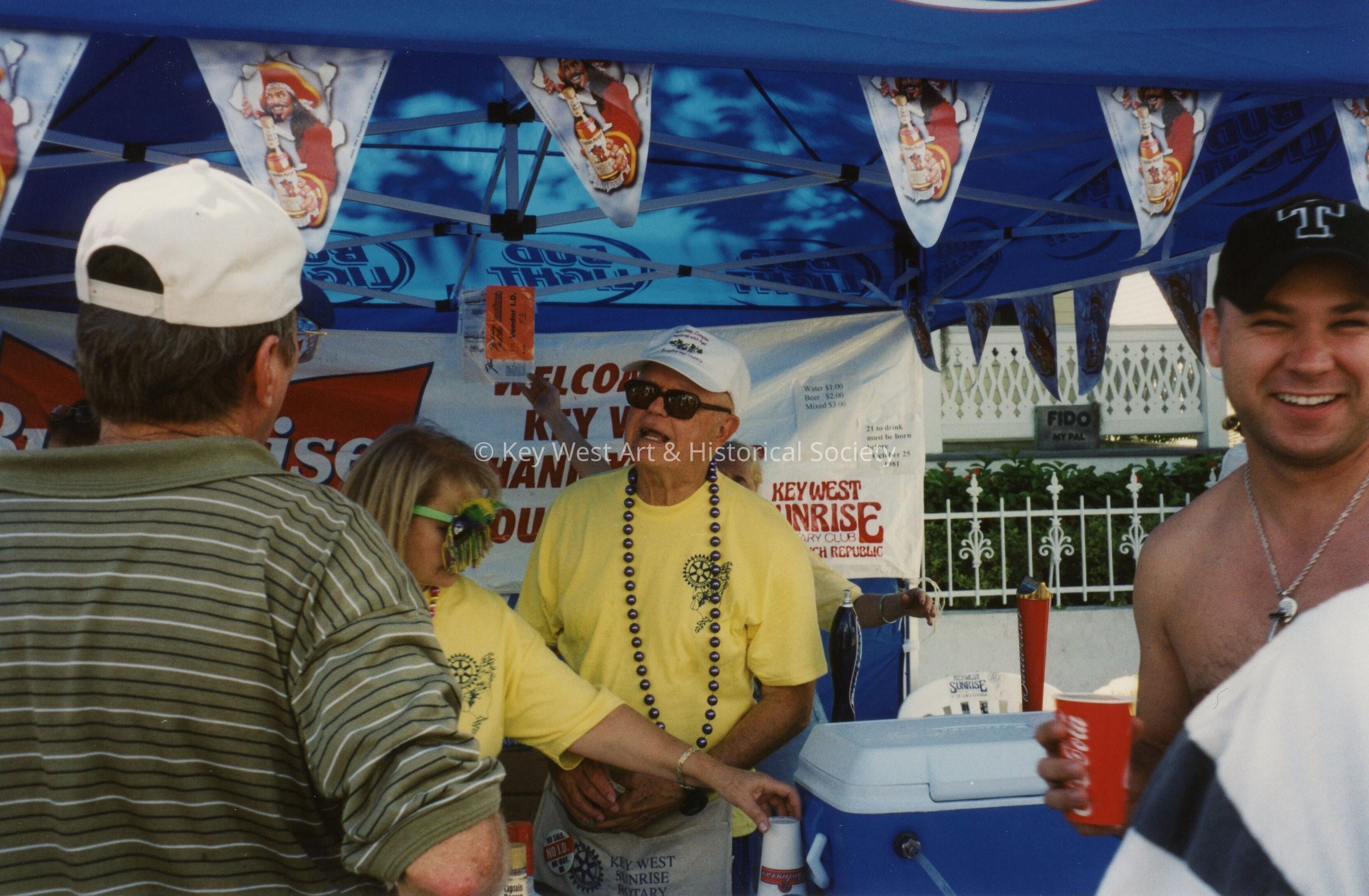 A vendor at the FF street fair.
