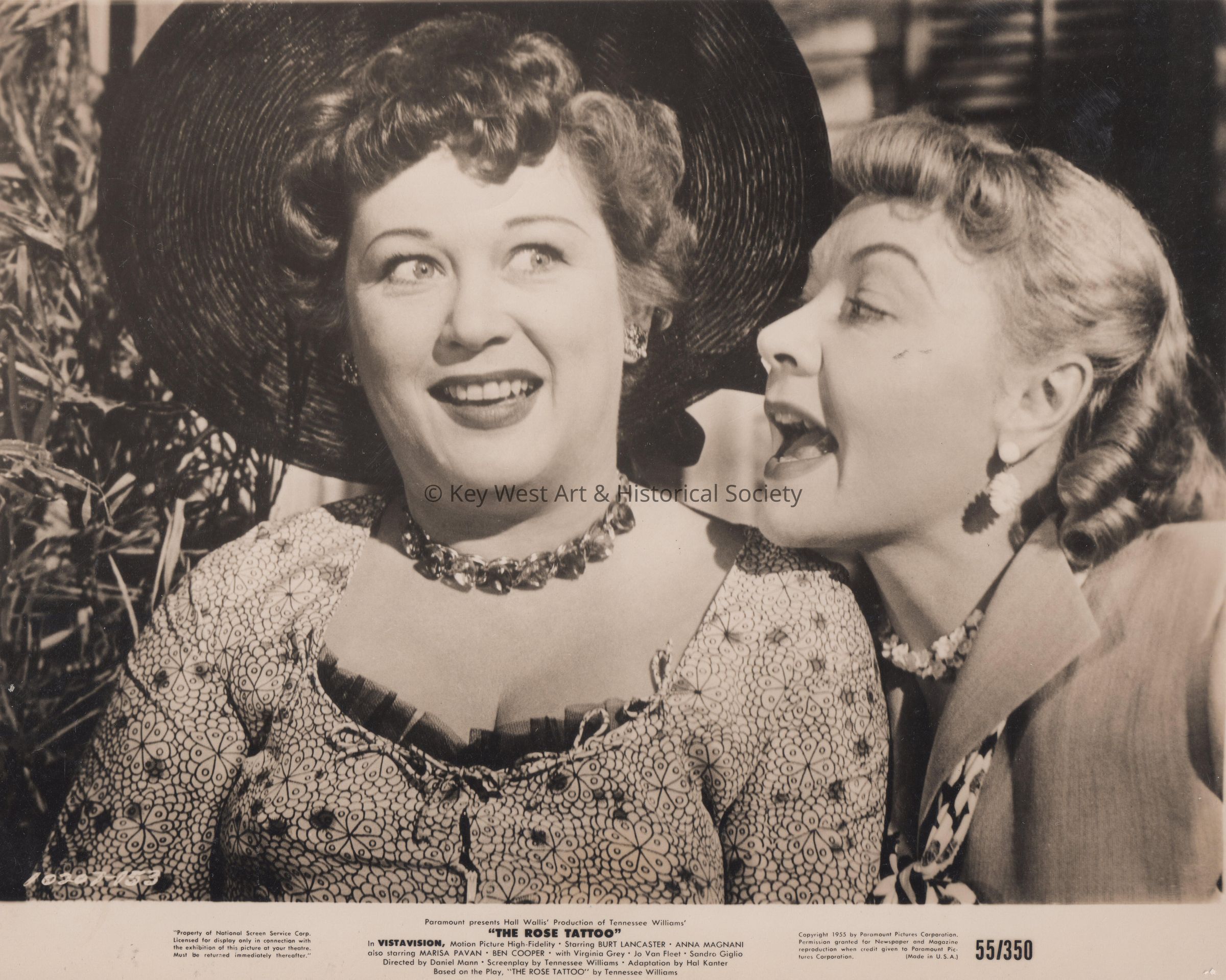 Movie Still from 'The Rose Tattoo'; © Key West Art & Historical Society