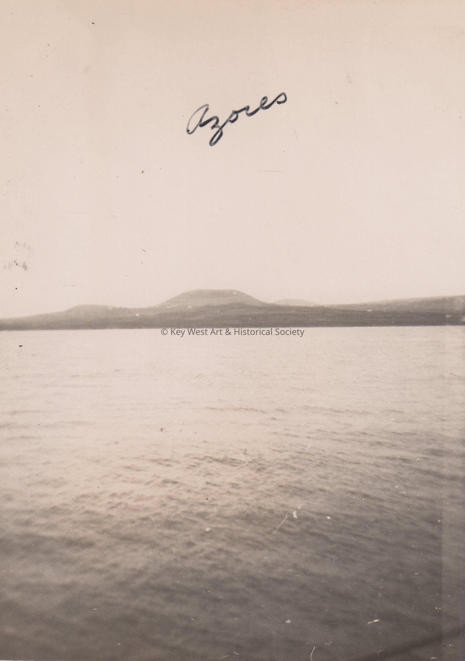 Azores viewed from the U.S.S. Key West (PF-17); © Key West Art & Historical Society