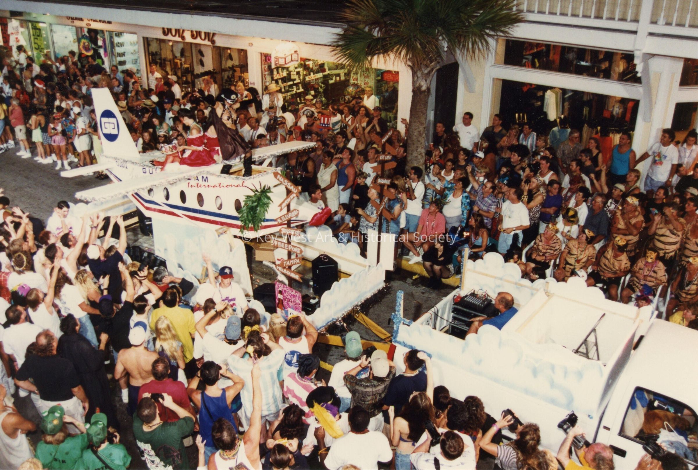 A float in the parade.