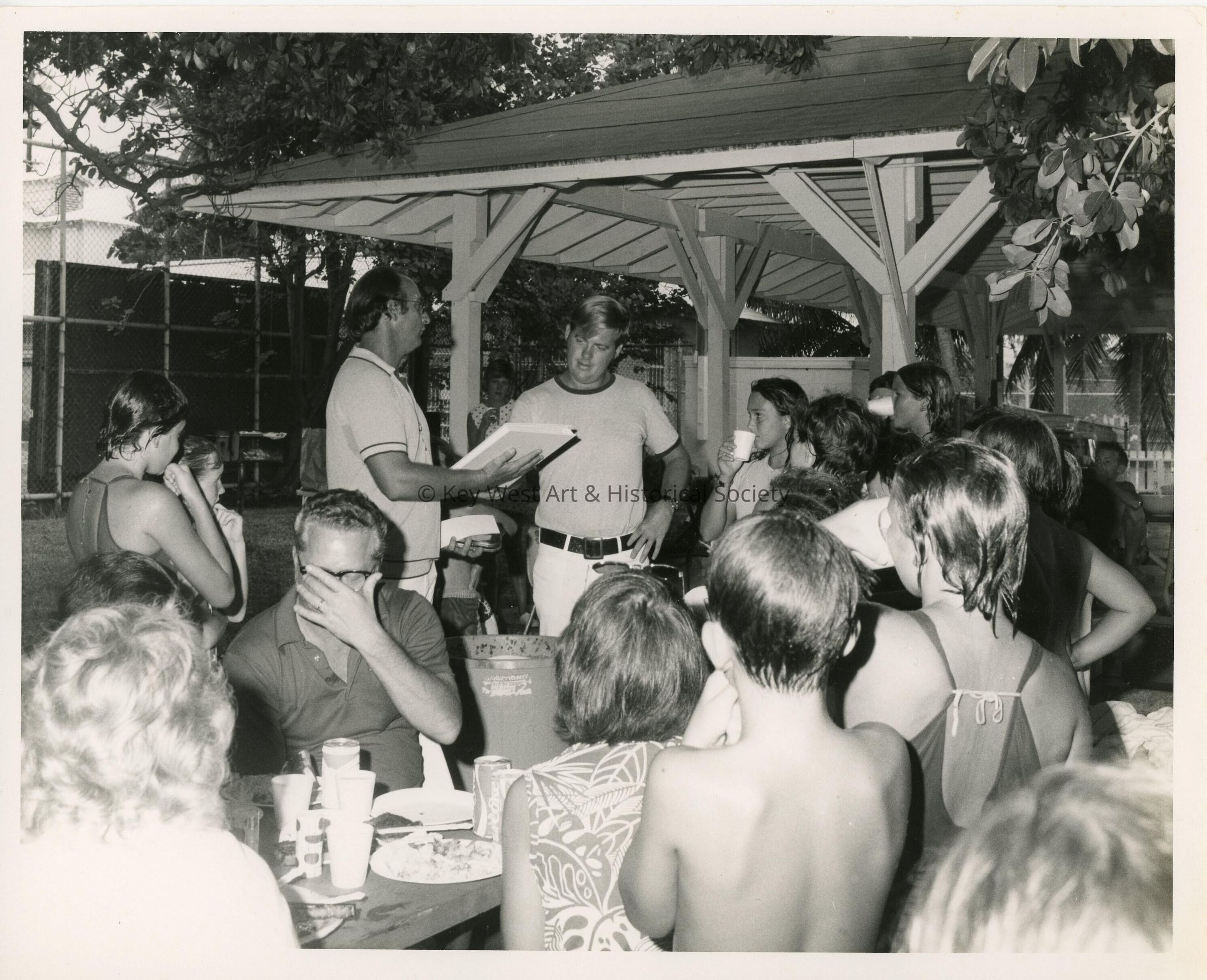 A group of people at a party